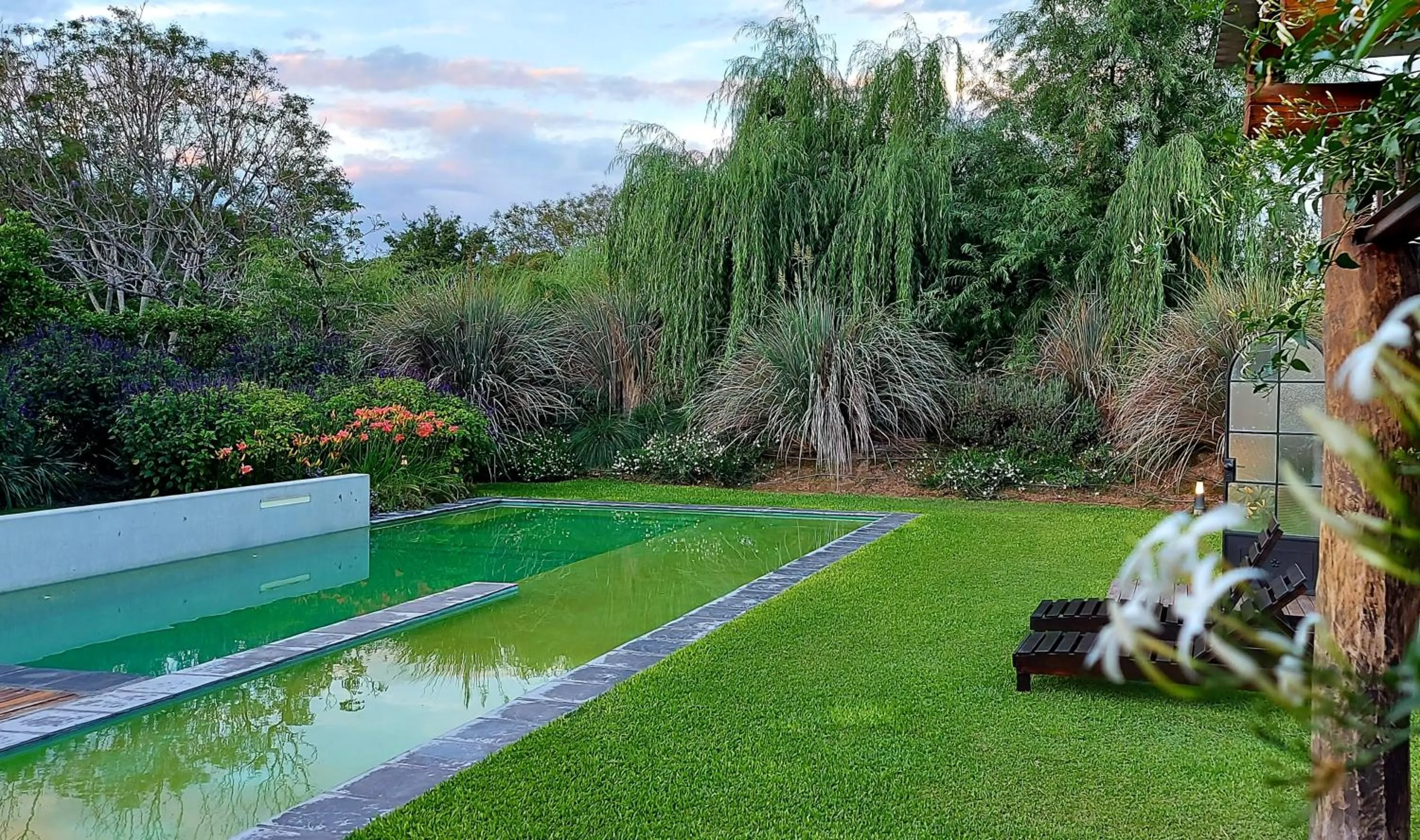 Pool view in Posada del Santo Green & Rest - Cabañas