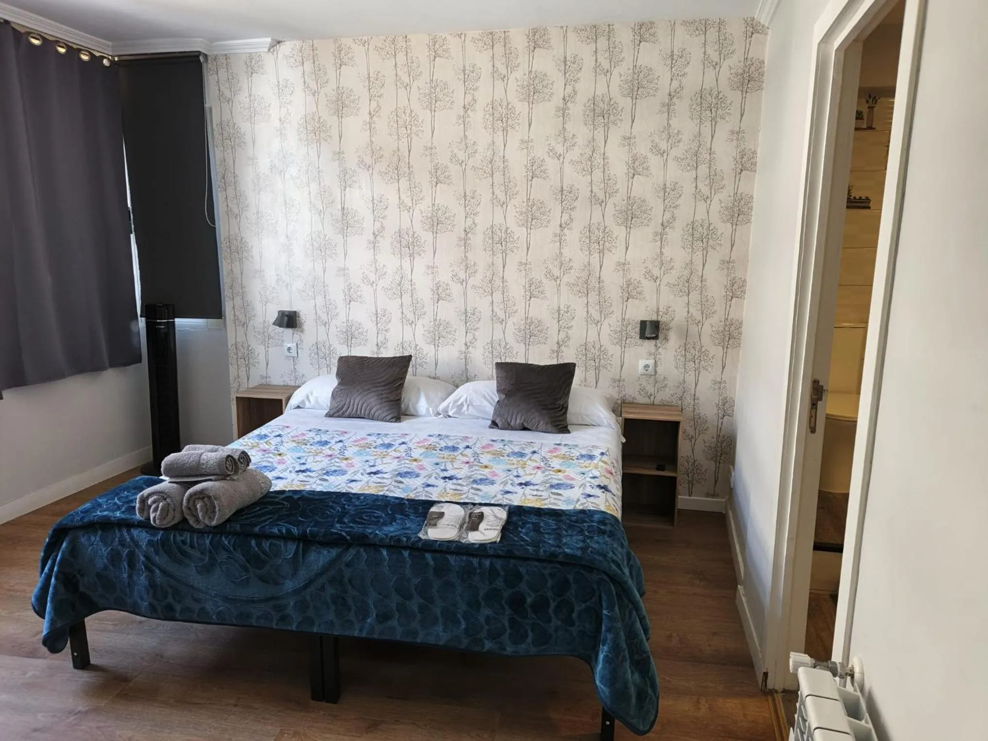 Bed in Pensión Casa Douro