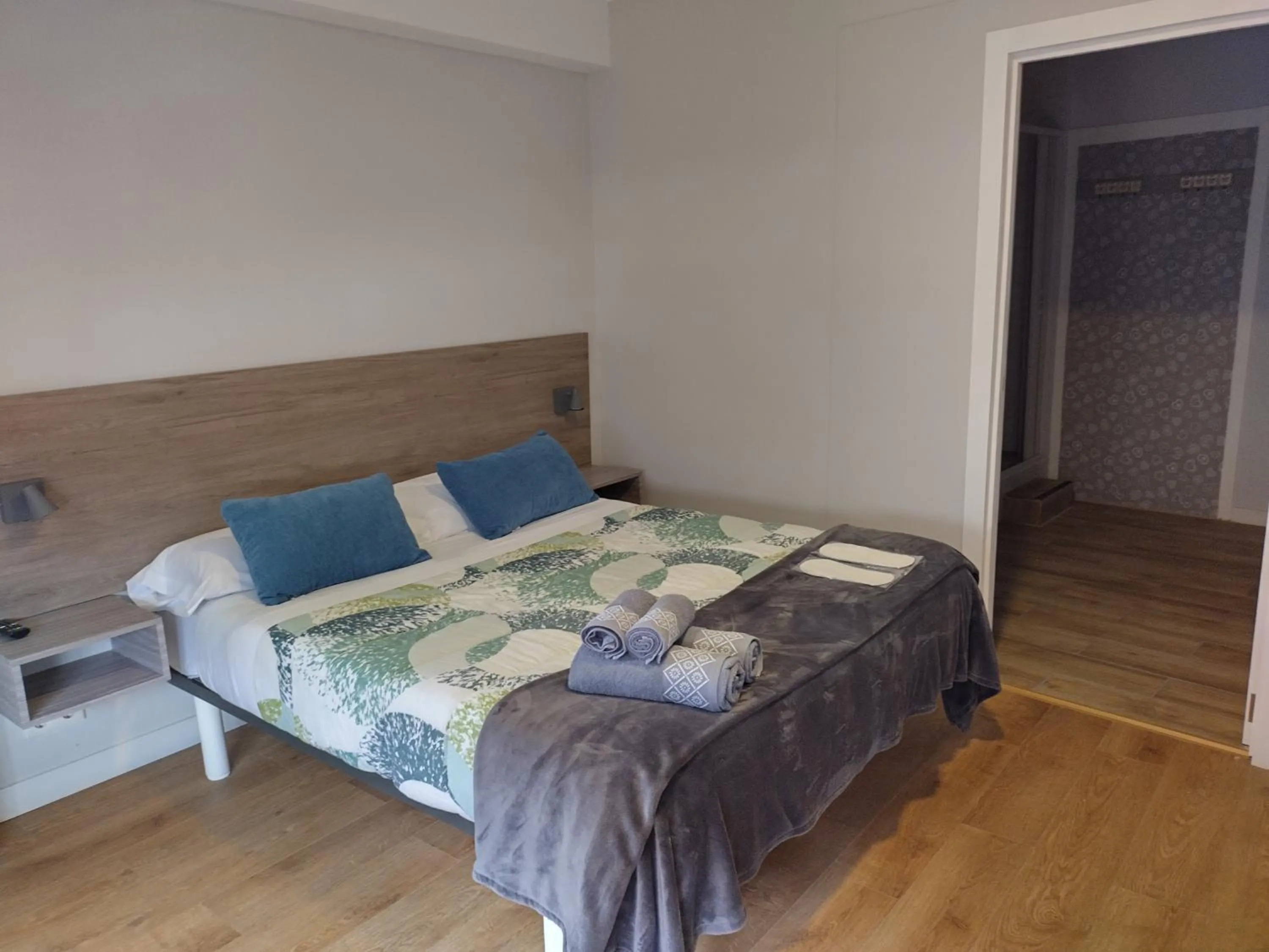 Bed in Pensión Casa Douro