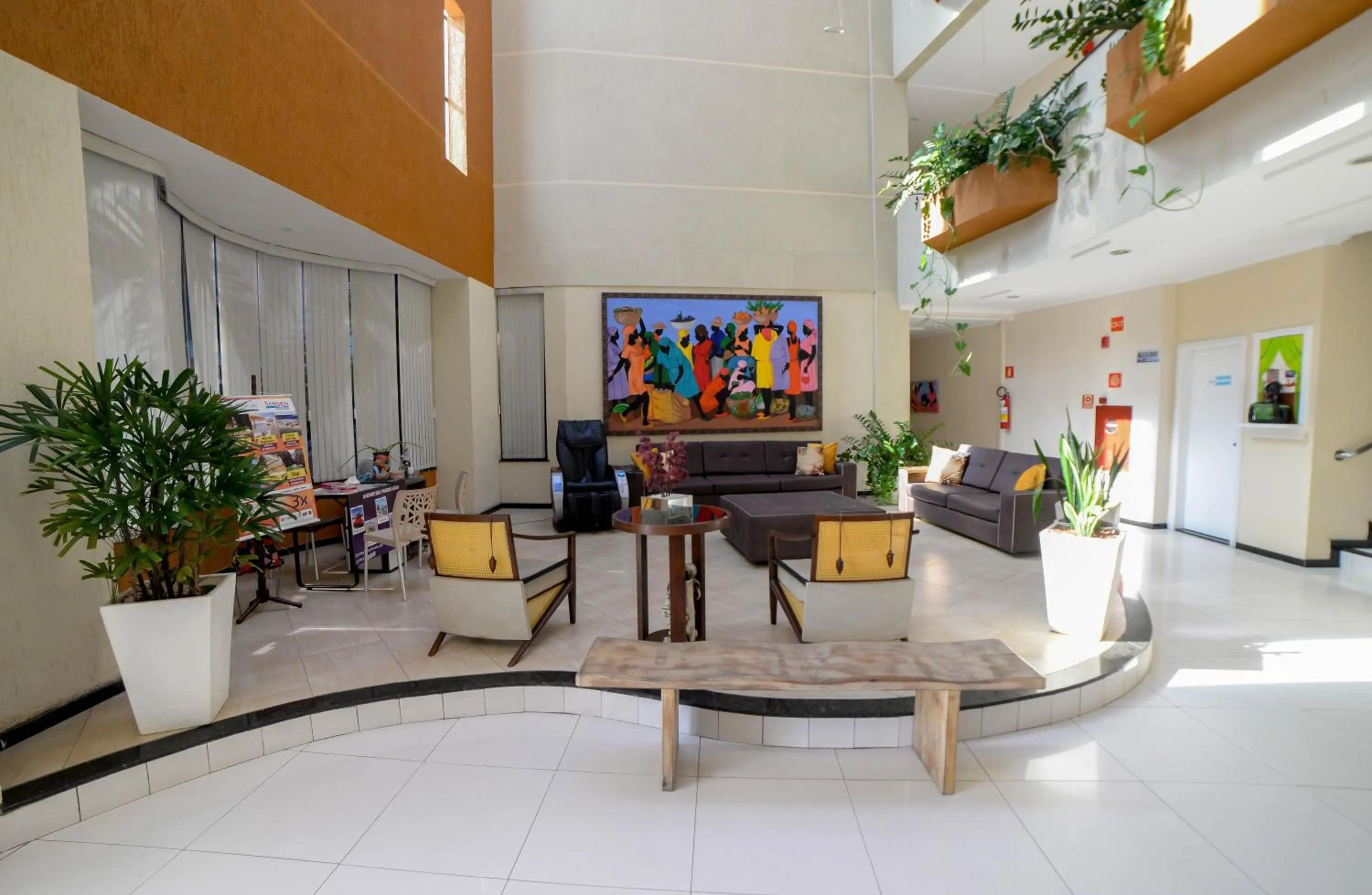 Lobby or reception in Sandrin Praia Hotel