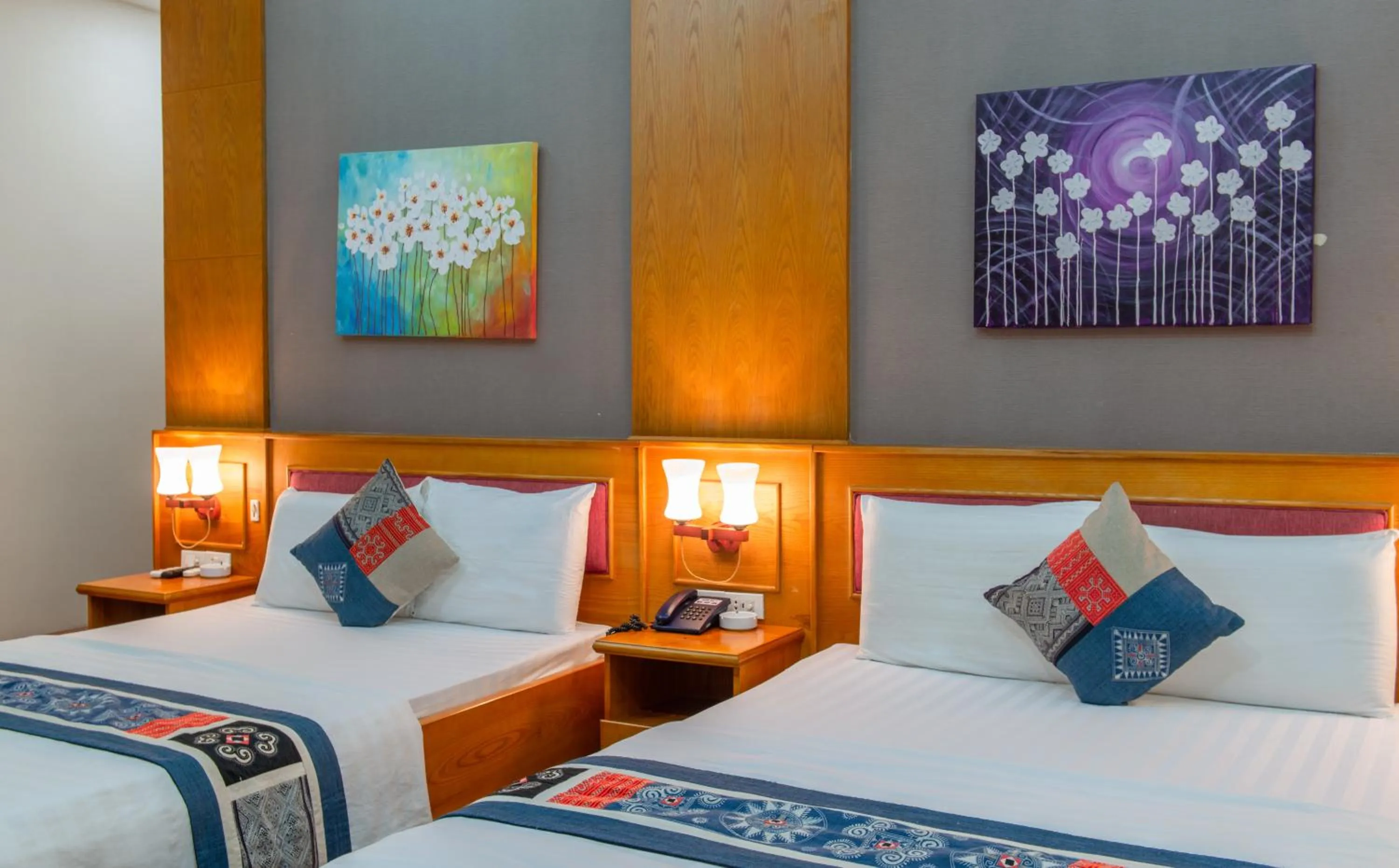 Bed in Anh Dao Hotel