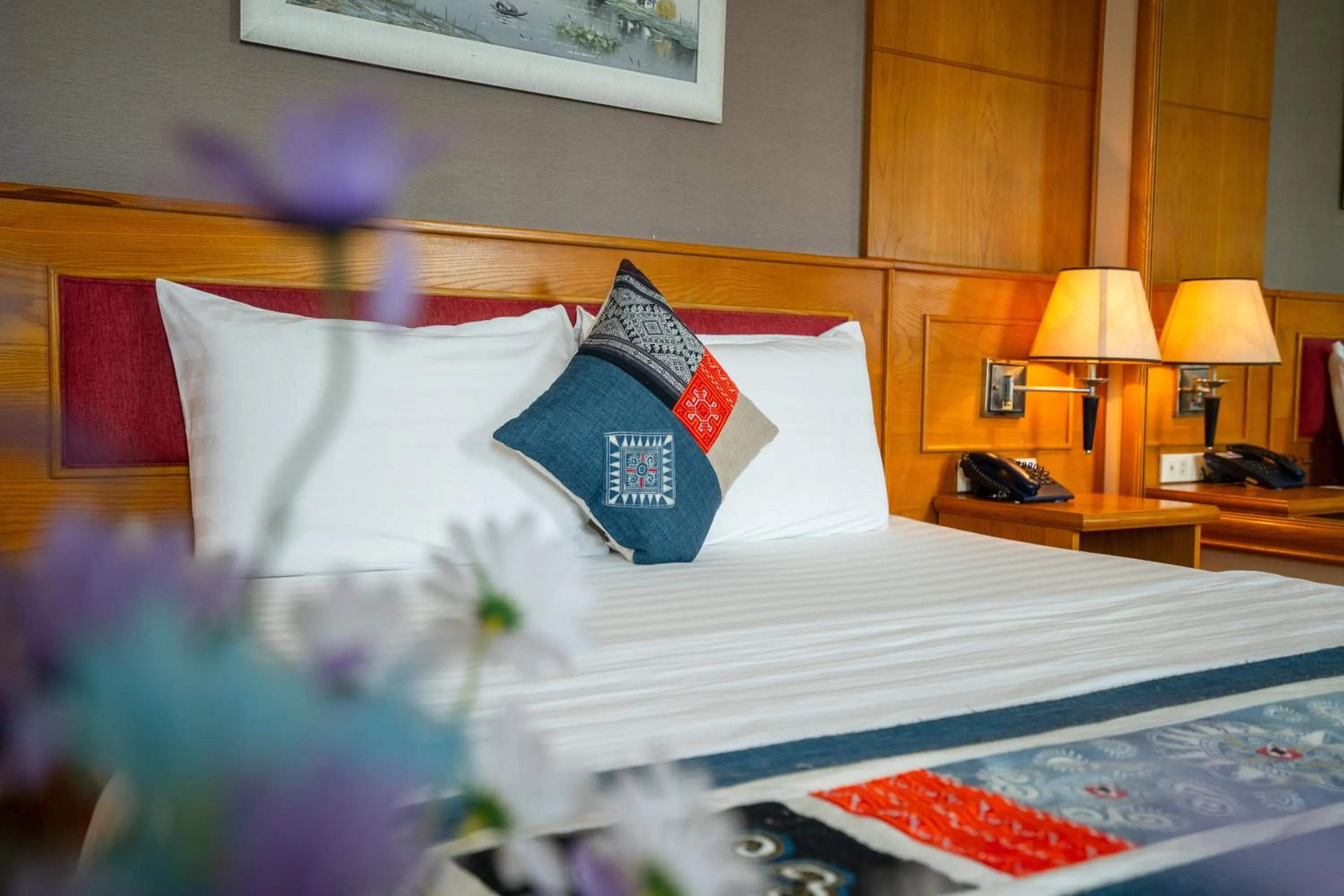 Bed in Anh Dao Hotel