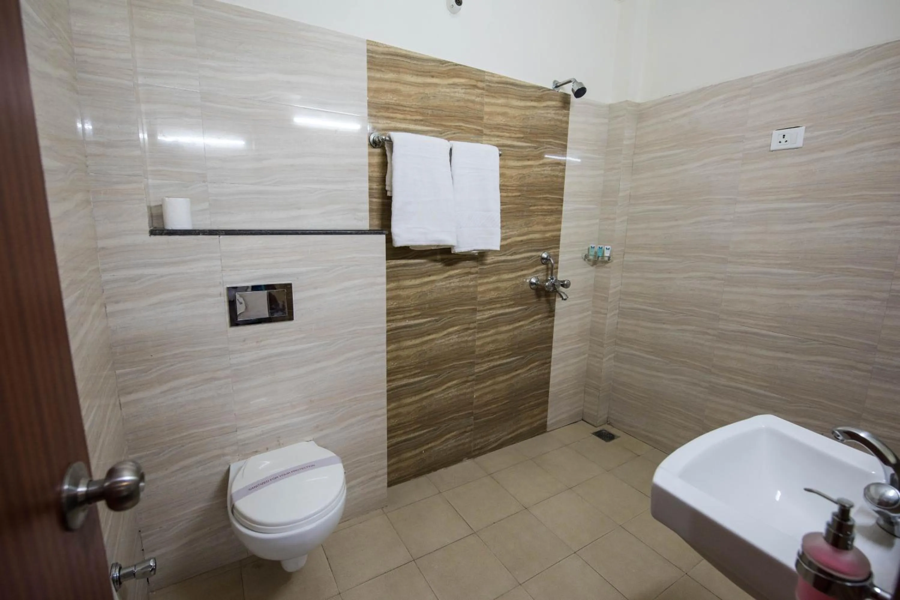Bathroom in Elite Suites MINT Gomti Nagar