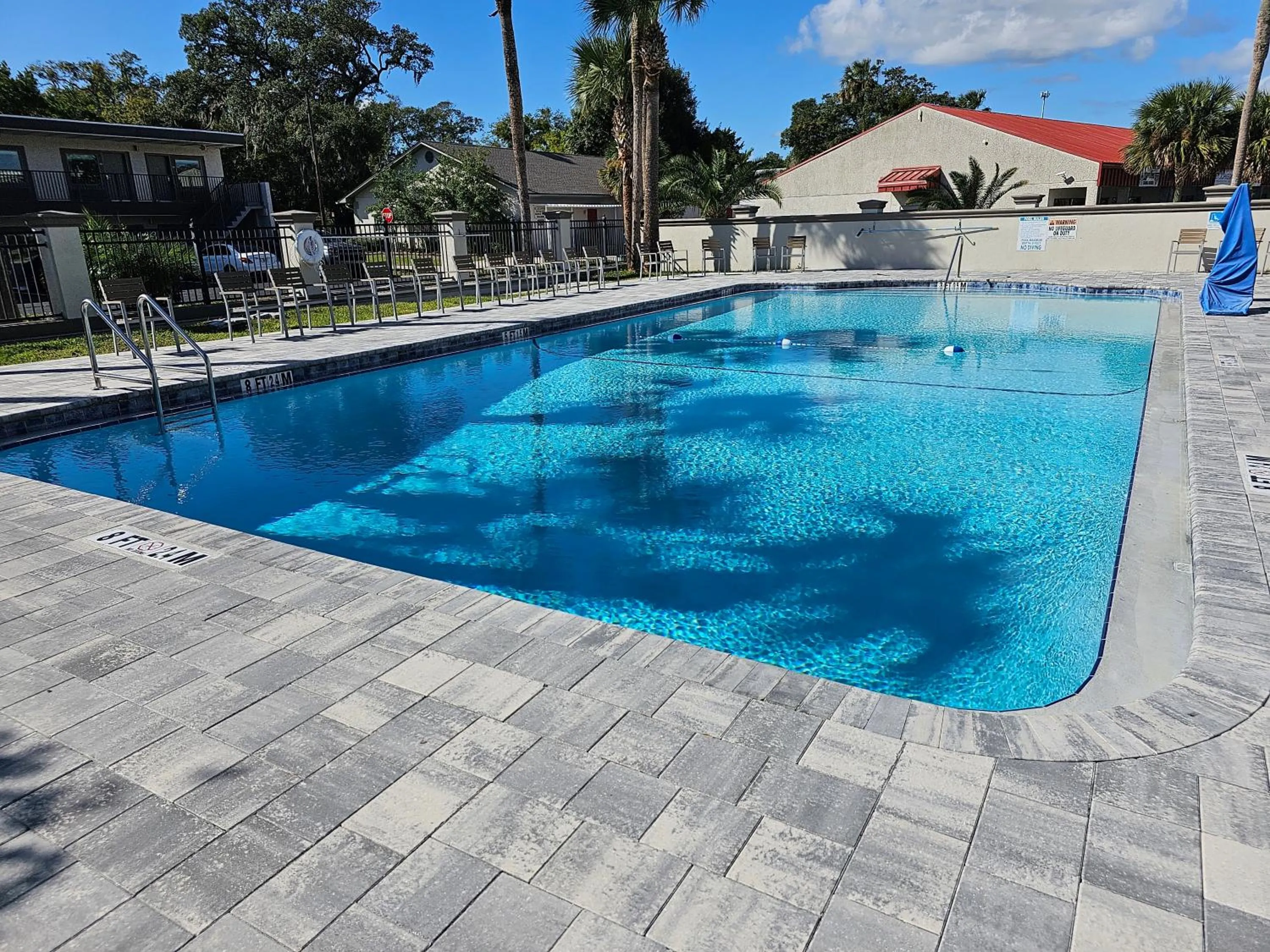 Swimming pool in Rodeway Inn St Augustine Historic District