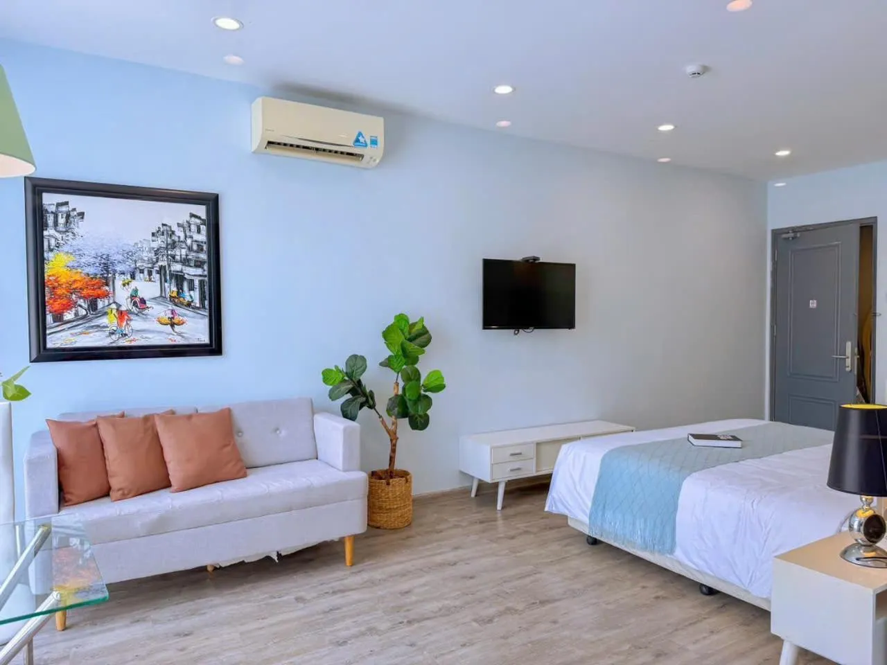 Bed in The Wind Mountainside Hotel