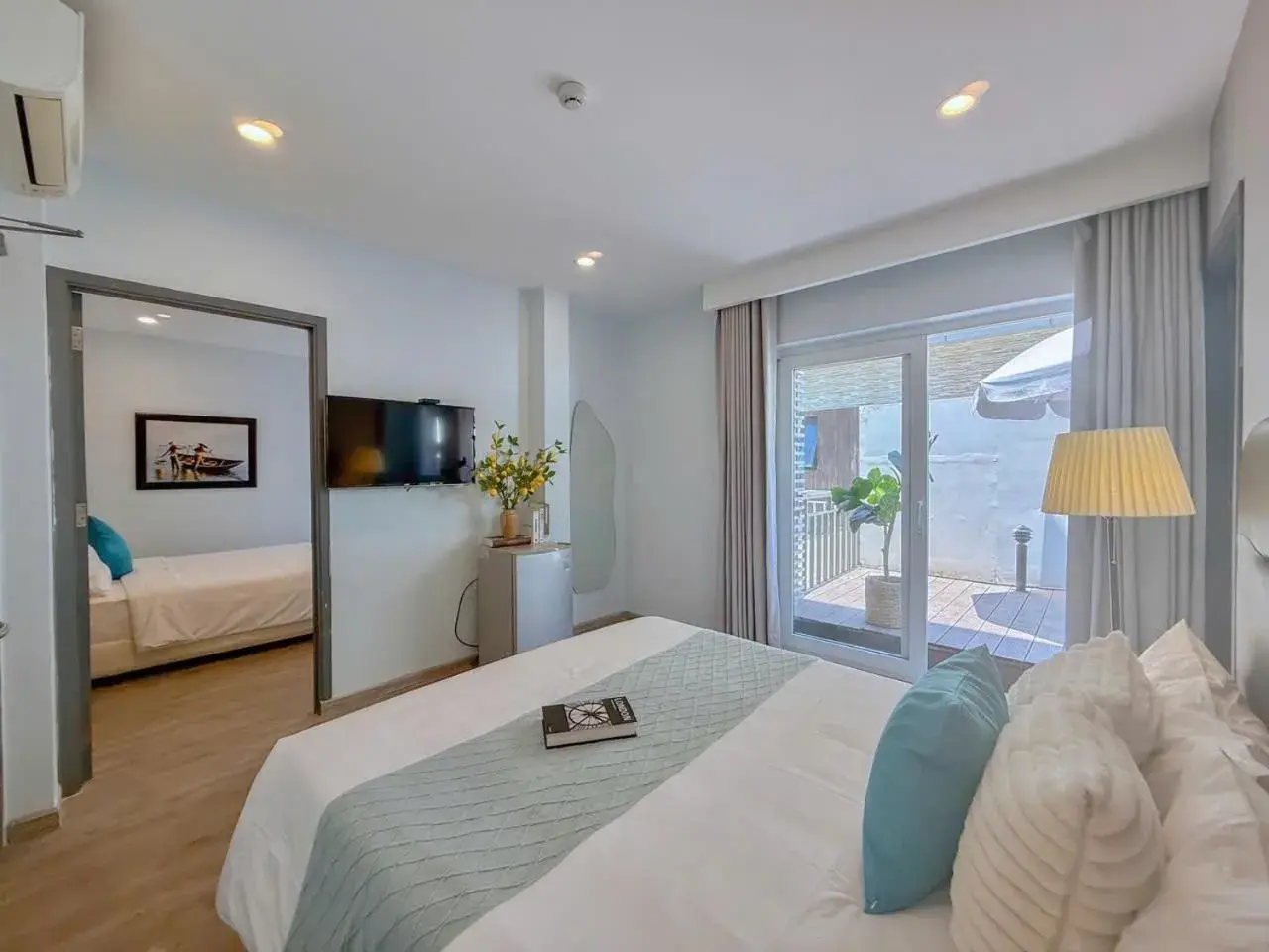 Bed in The Wind Mountainside Hotel Bed in The Wind Mountainside Hotel