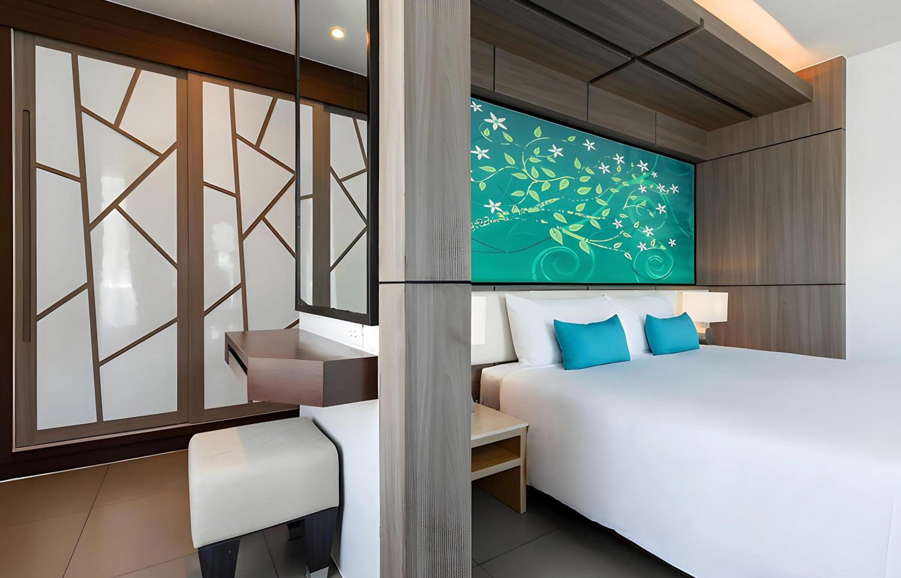 Photo of the whole room, Bed in The Marina Phuket Hotel