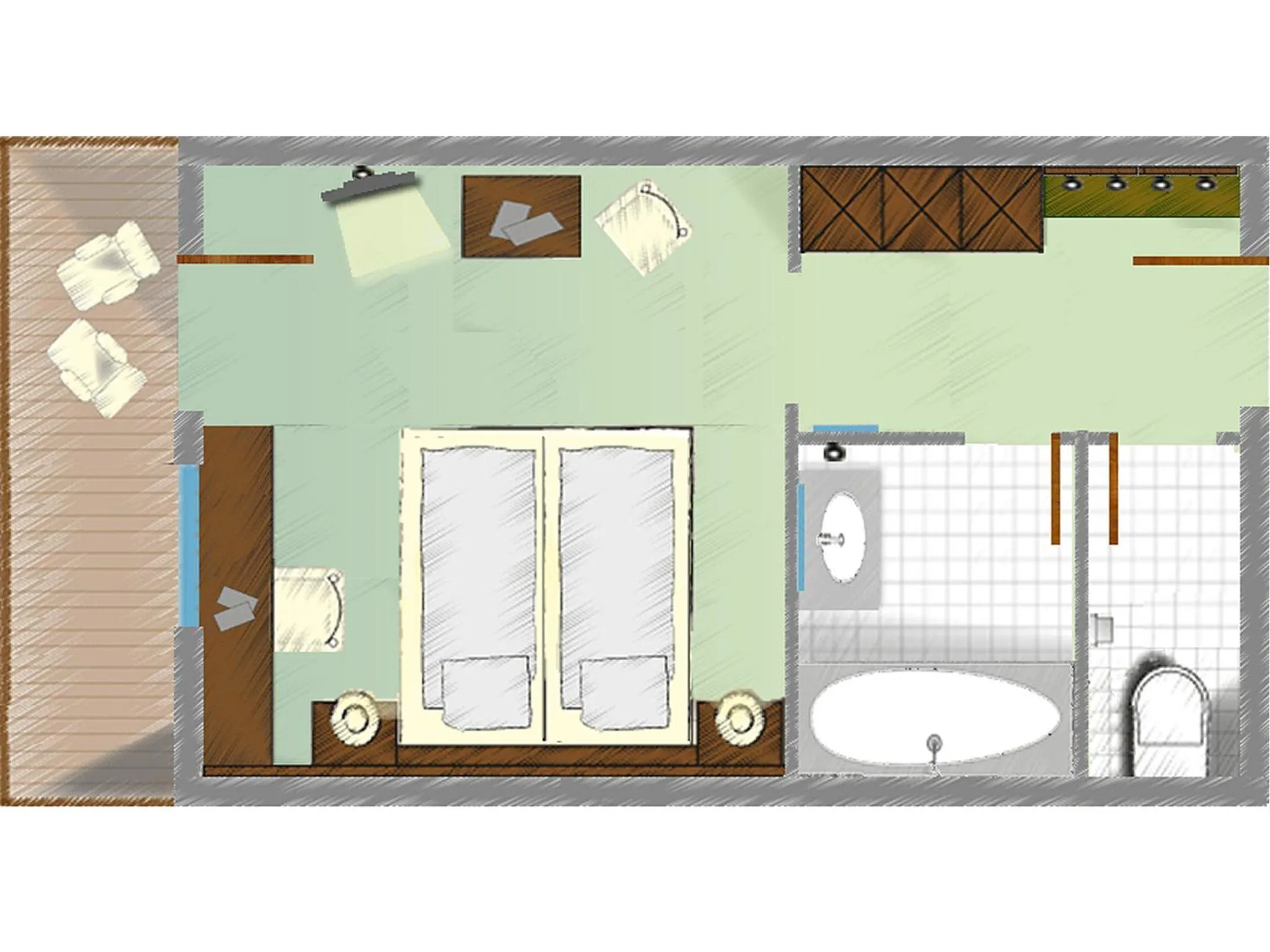 Photo of the whole room in Alpenhotel Tirolerhof