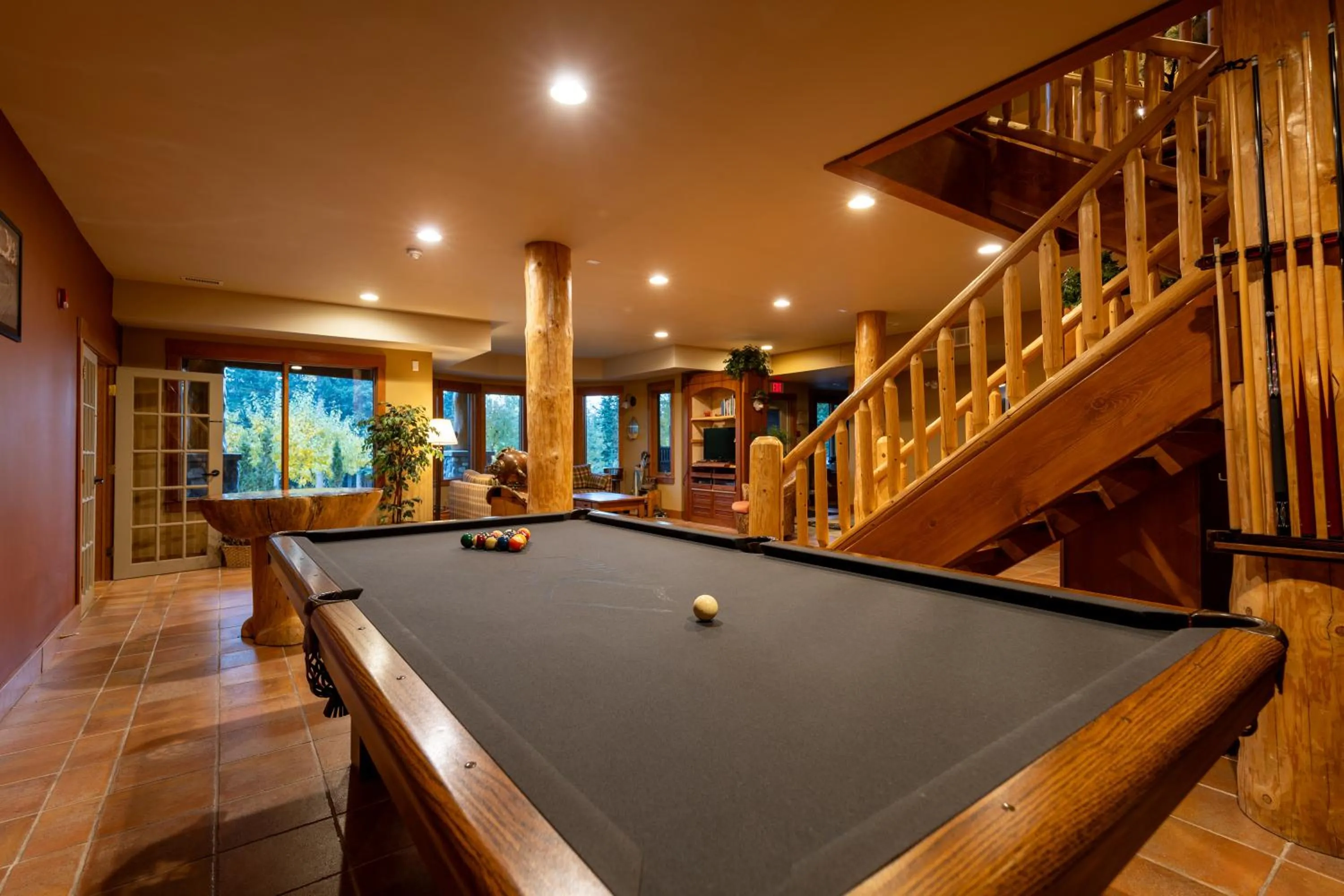 Billiard in Vagabond Lodge at Kicking Horse