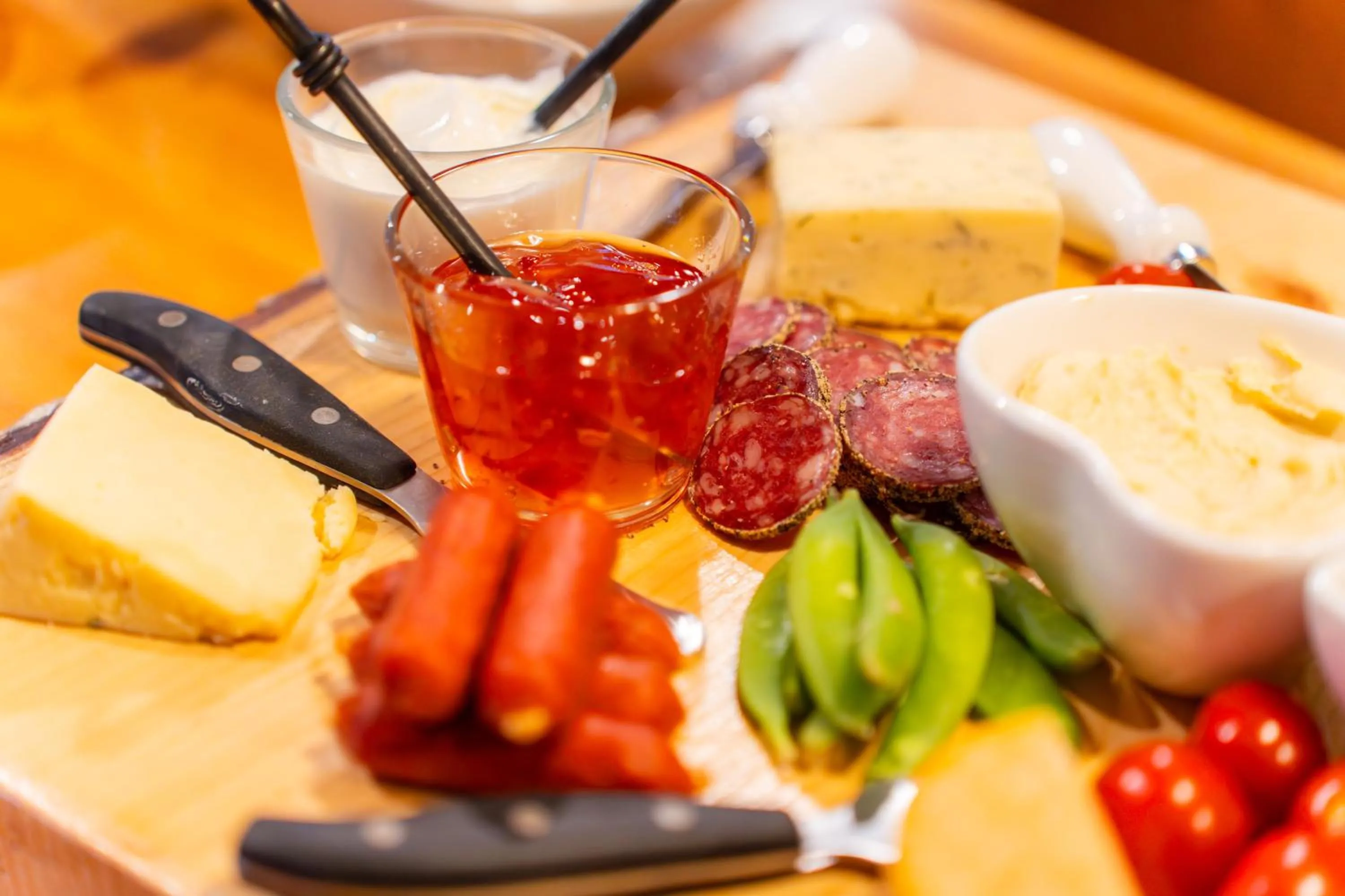 Food close-up in Vagabond Lodge at Kicking Horse