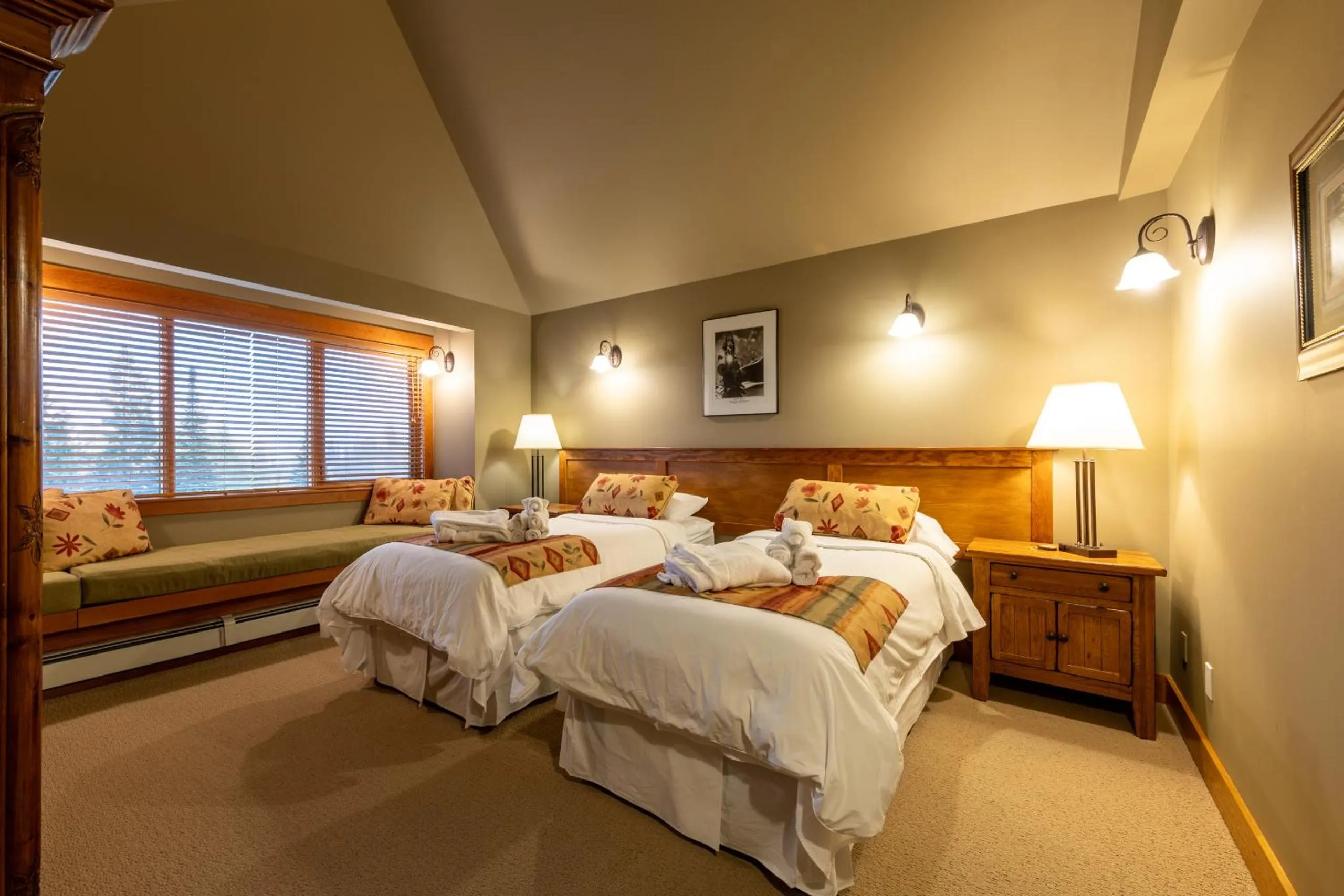 Bedroom in Vagabond Lodge at Kicking Horse