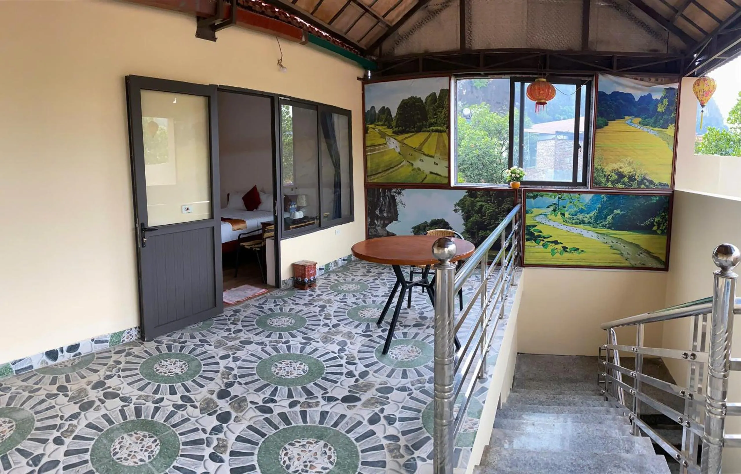 Balcony/Terrace, Bed in Tam Coc Westlake Homestay