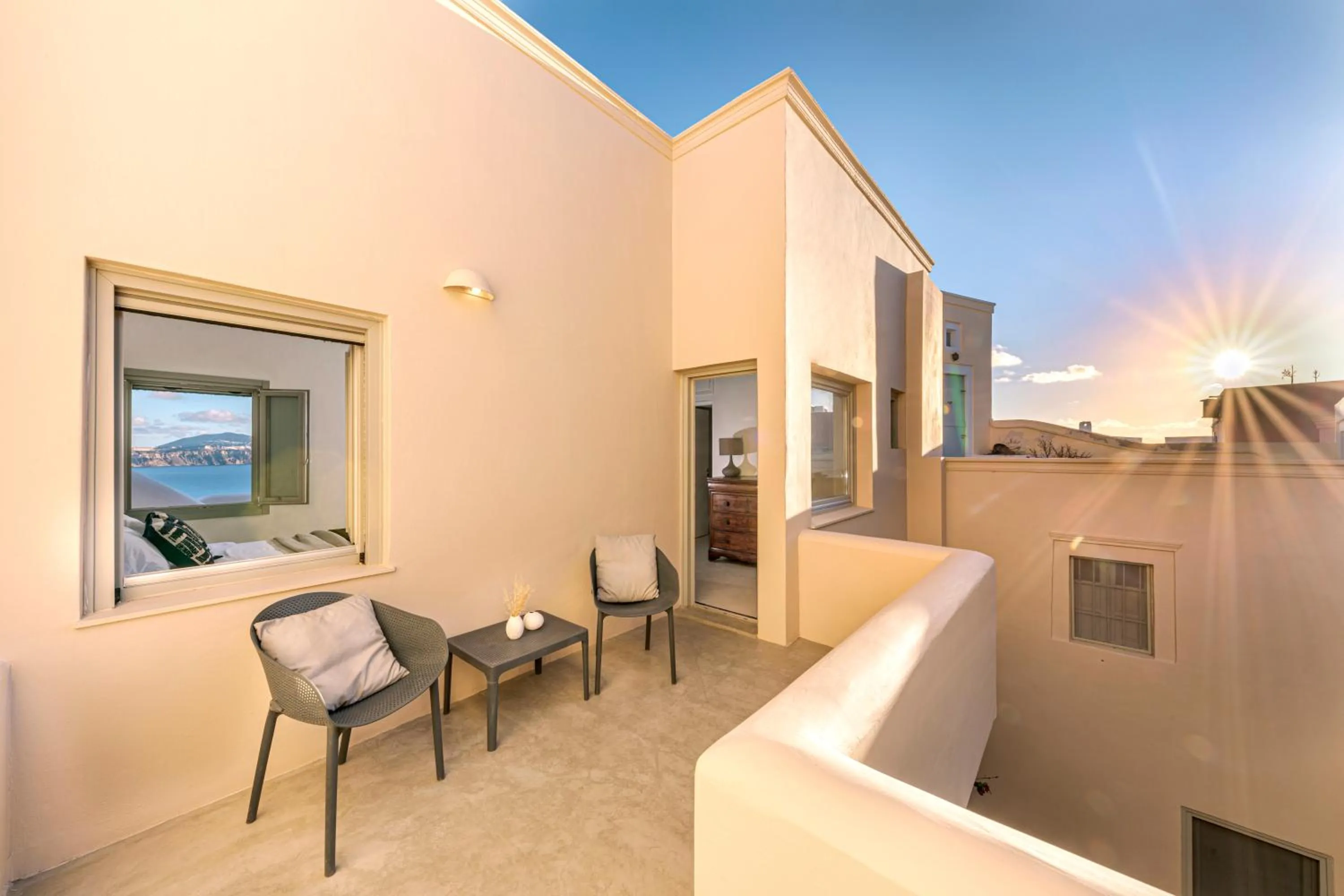 Facade/entrance in Caldera Houses Oia