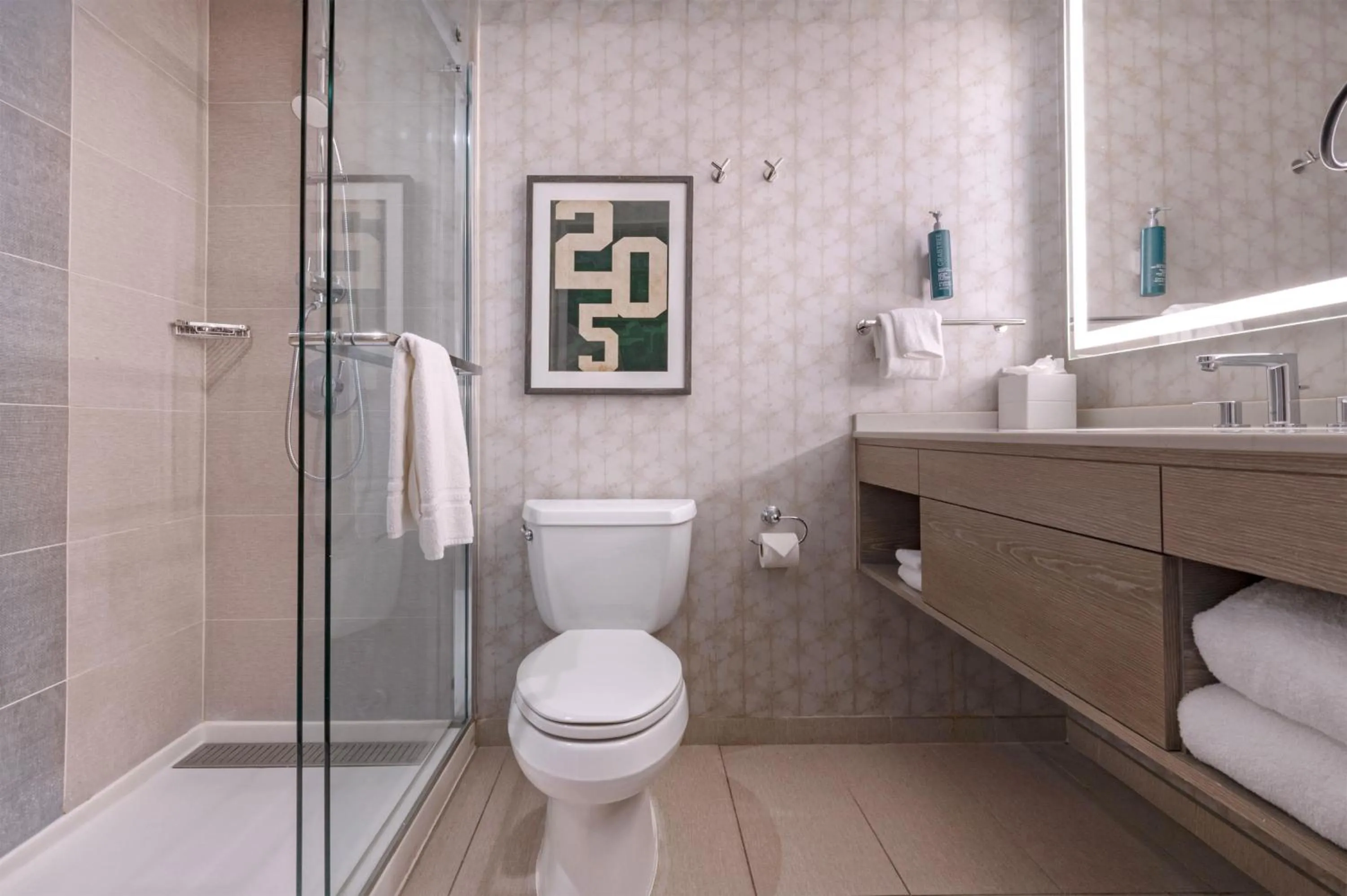 Bathroom in Hilton Birmingham Downtown at UAB