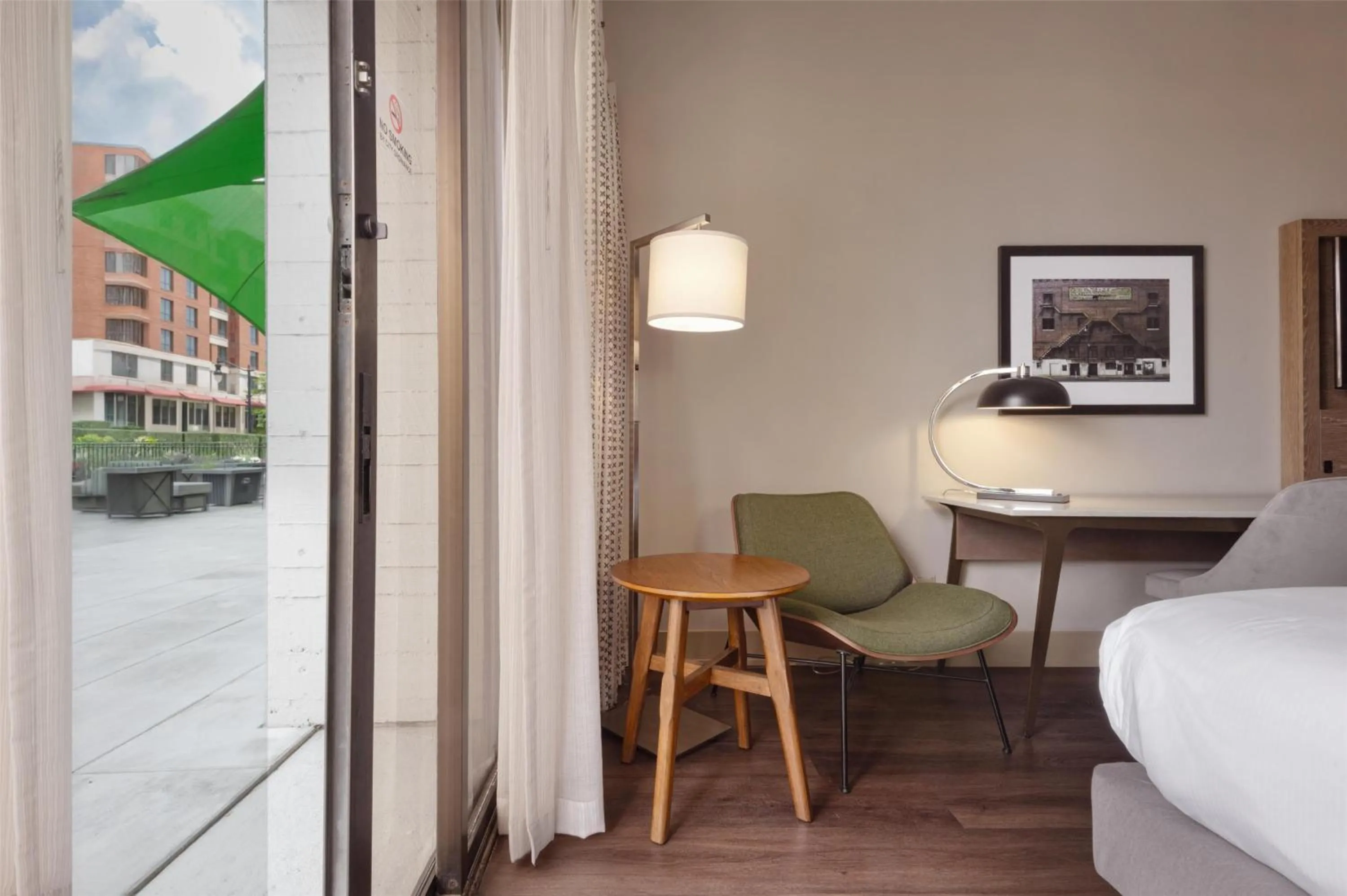 View (from property/room), Bed in Hilton Birmingham Downtown at UAB