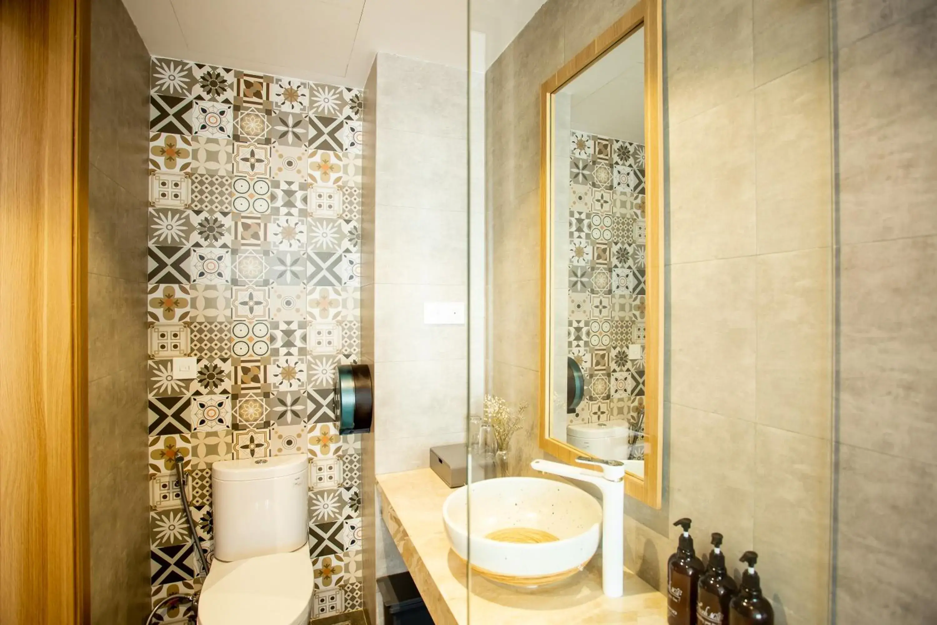 Bathroom in Thanh Mai Hotel Bathroom in Thanh Mai Hotel