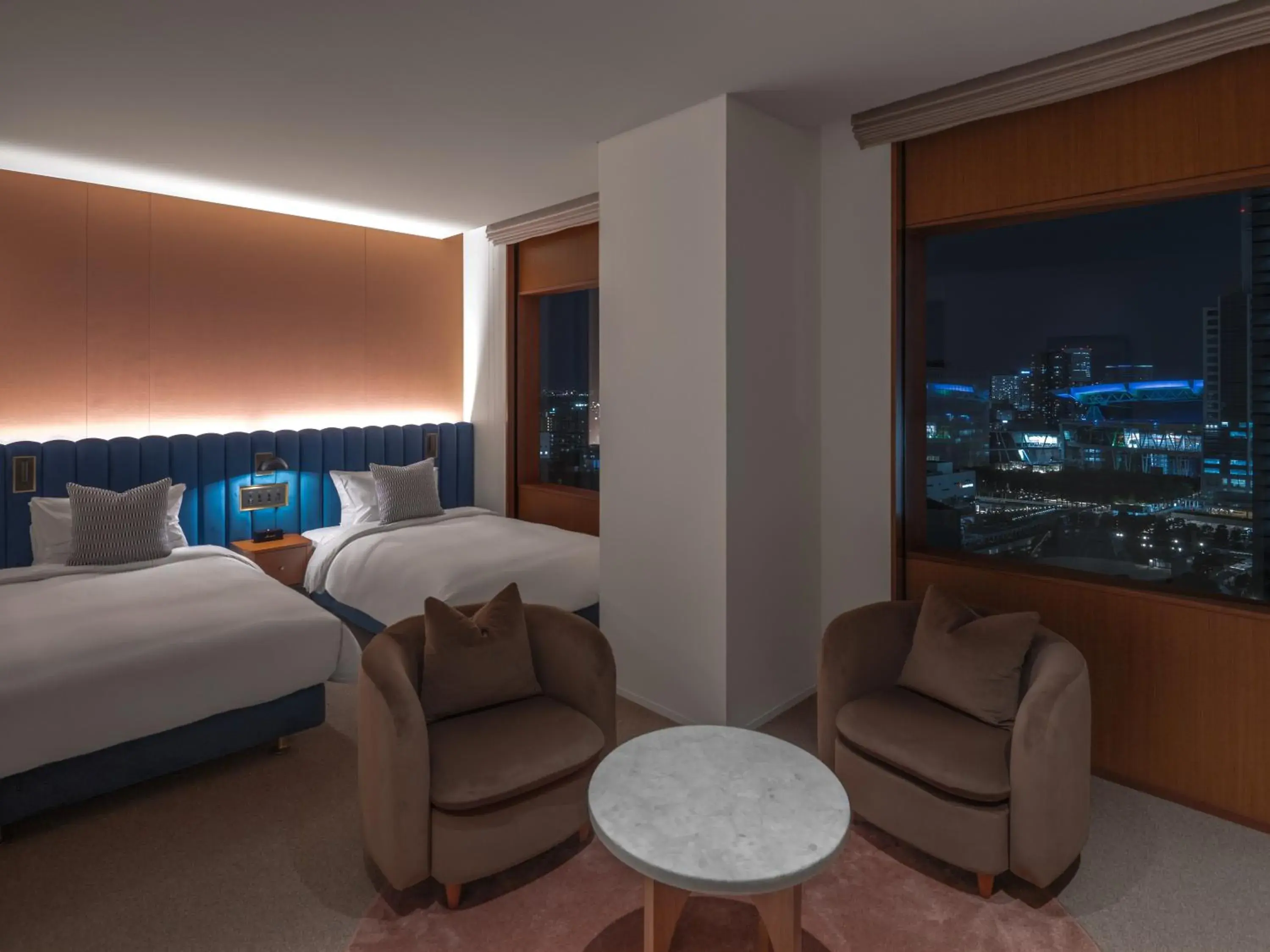 Night, Bed in The Mark Grand Hotel Night, Bed in The Mark Grand Hotel