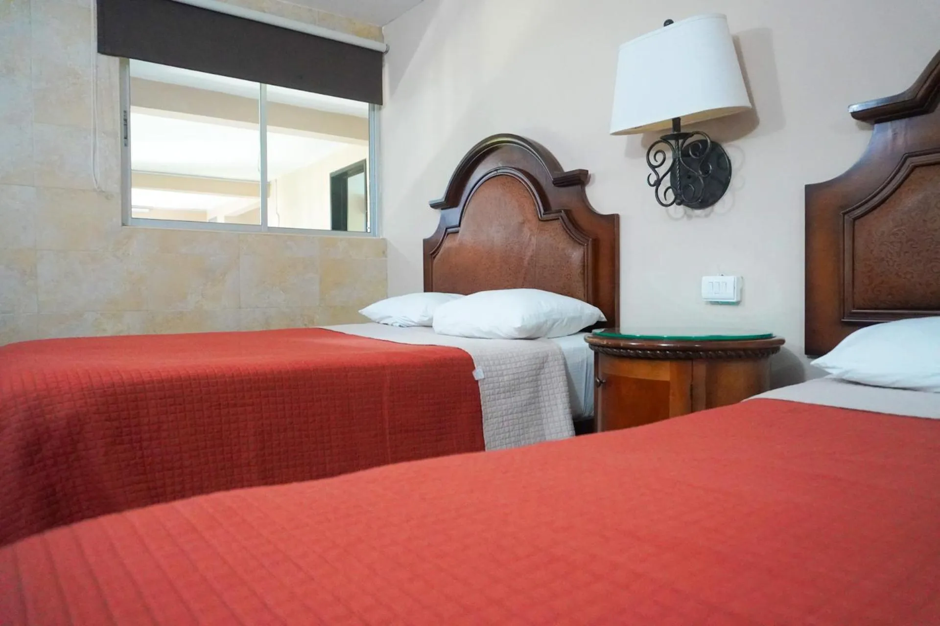 Bed in Hotel Colonial Cancun