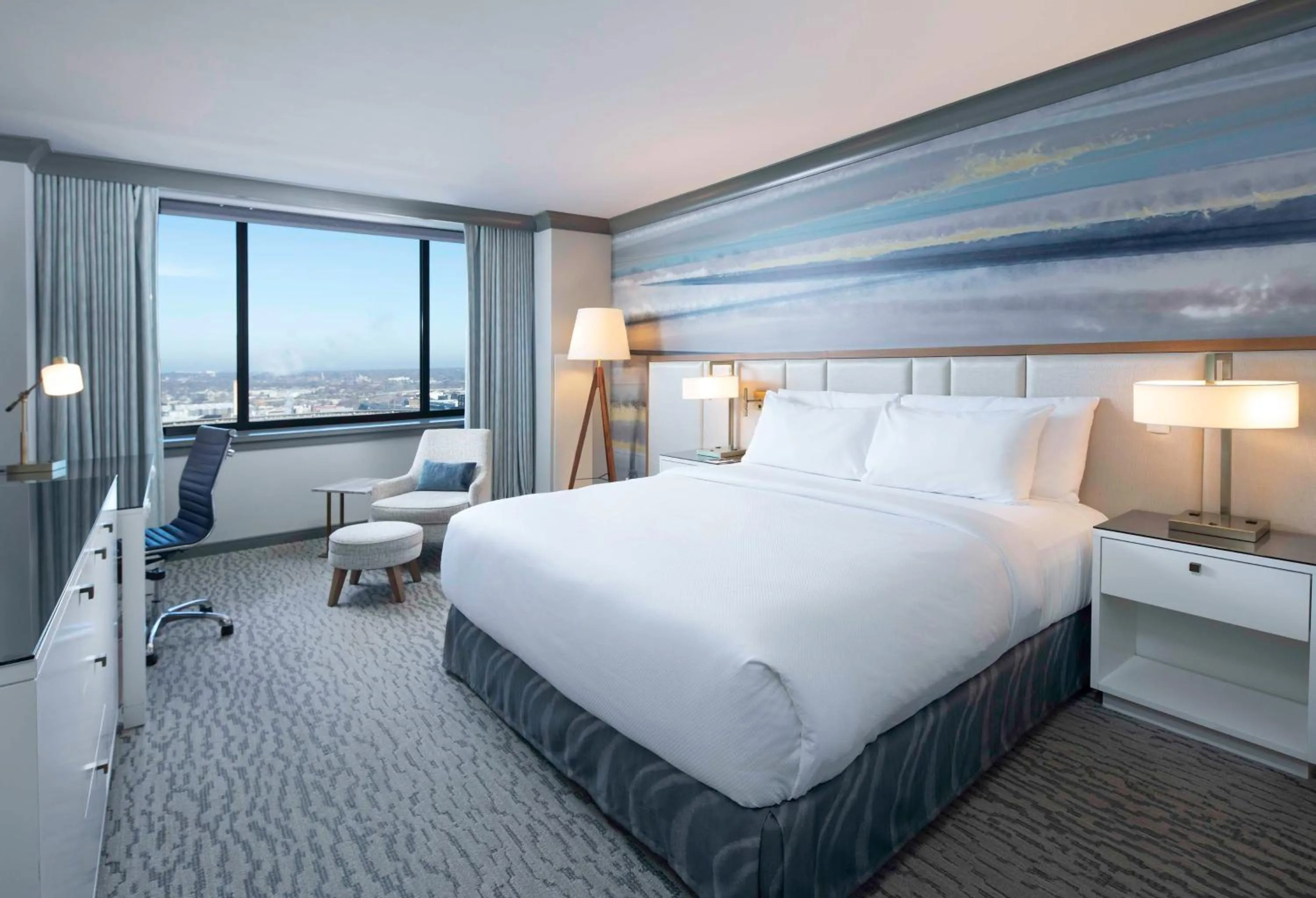 Bed in The Lofton Hotel Minneapolis, Tapestry Collection by Hilton