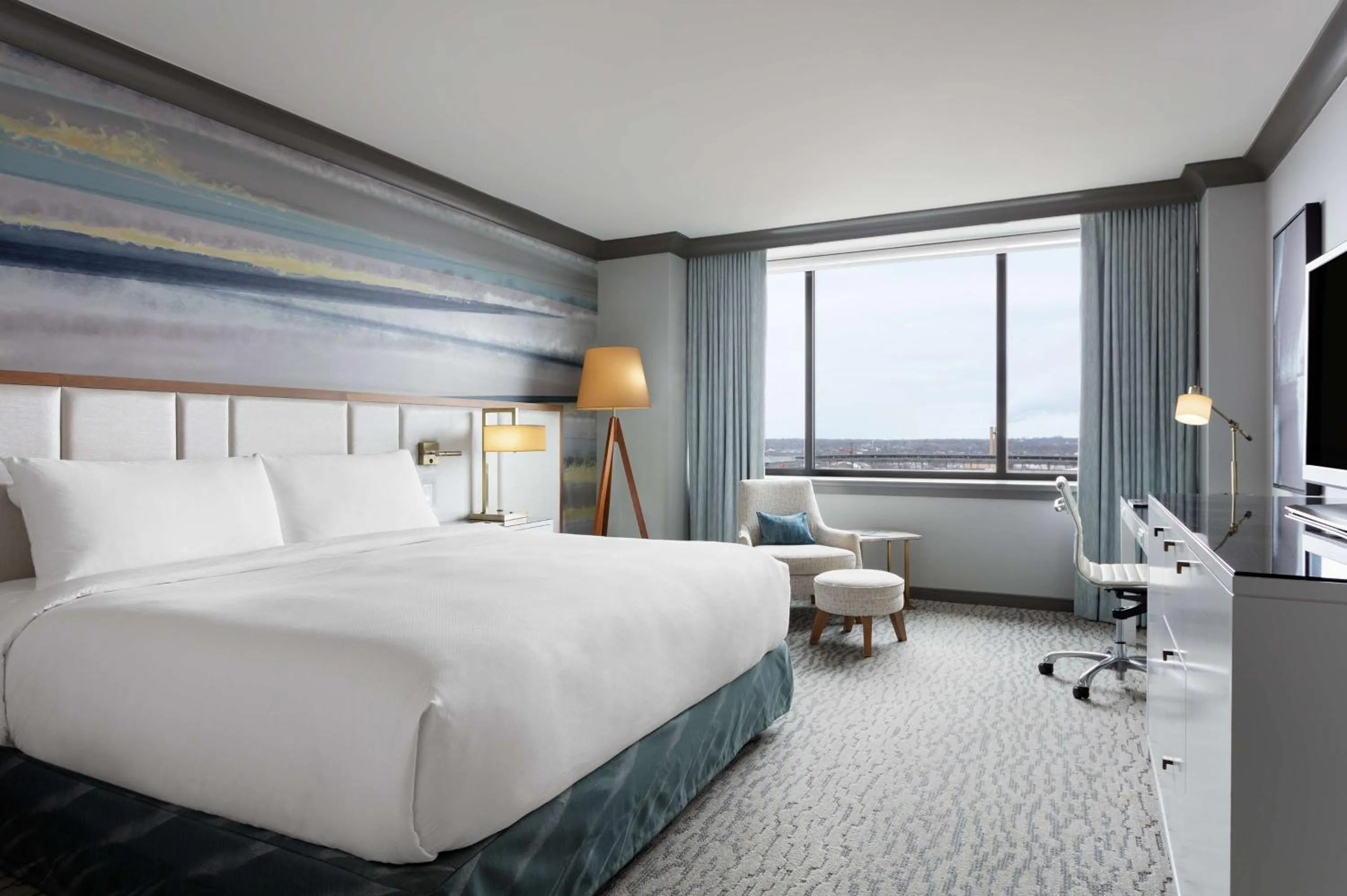 Bed in The Lofton Hotel Minneapolis, Tapestry Collection by Hilton