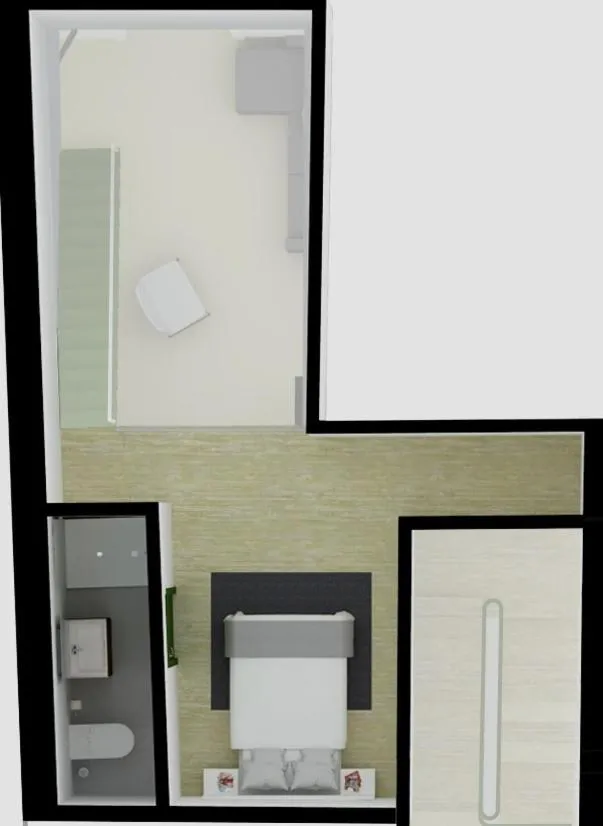 Floor plan in DoBairro suites at Bairro Alto