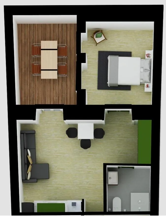 Floor plan in DoBairro suites at Bairro Alto
