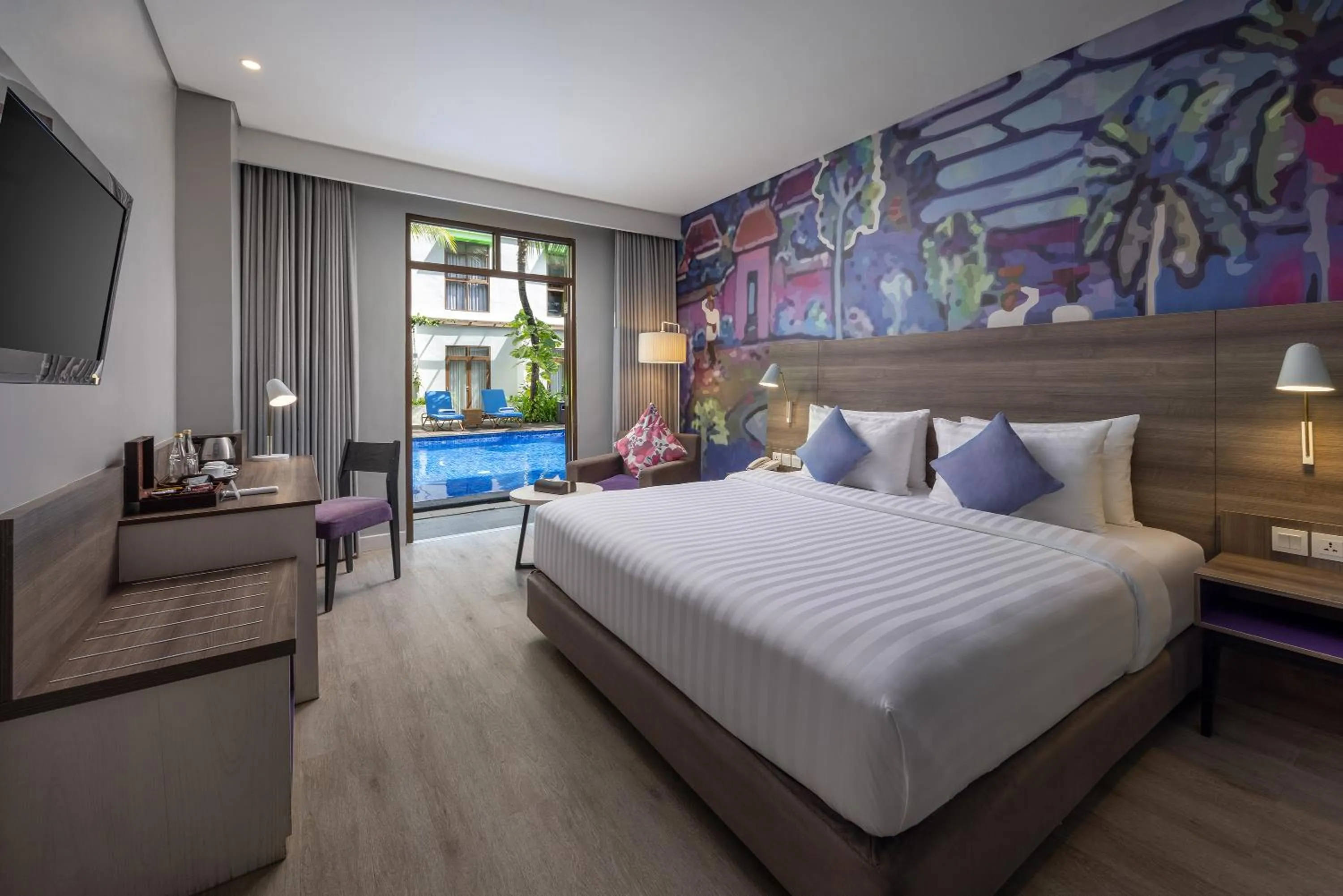 Bedroom, Bed in Wyndham Garden Kuta Beach Bali