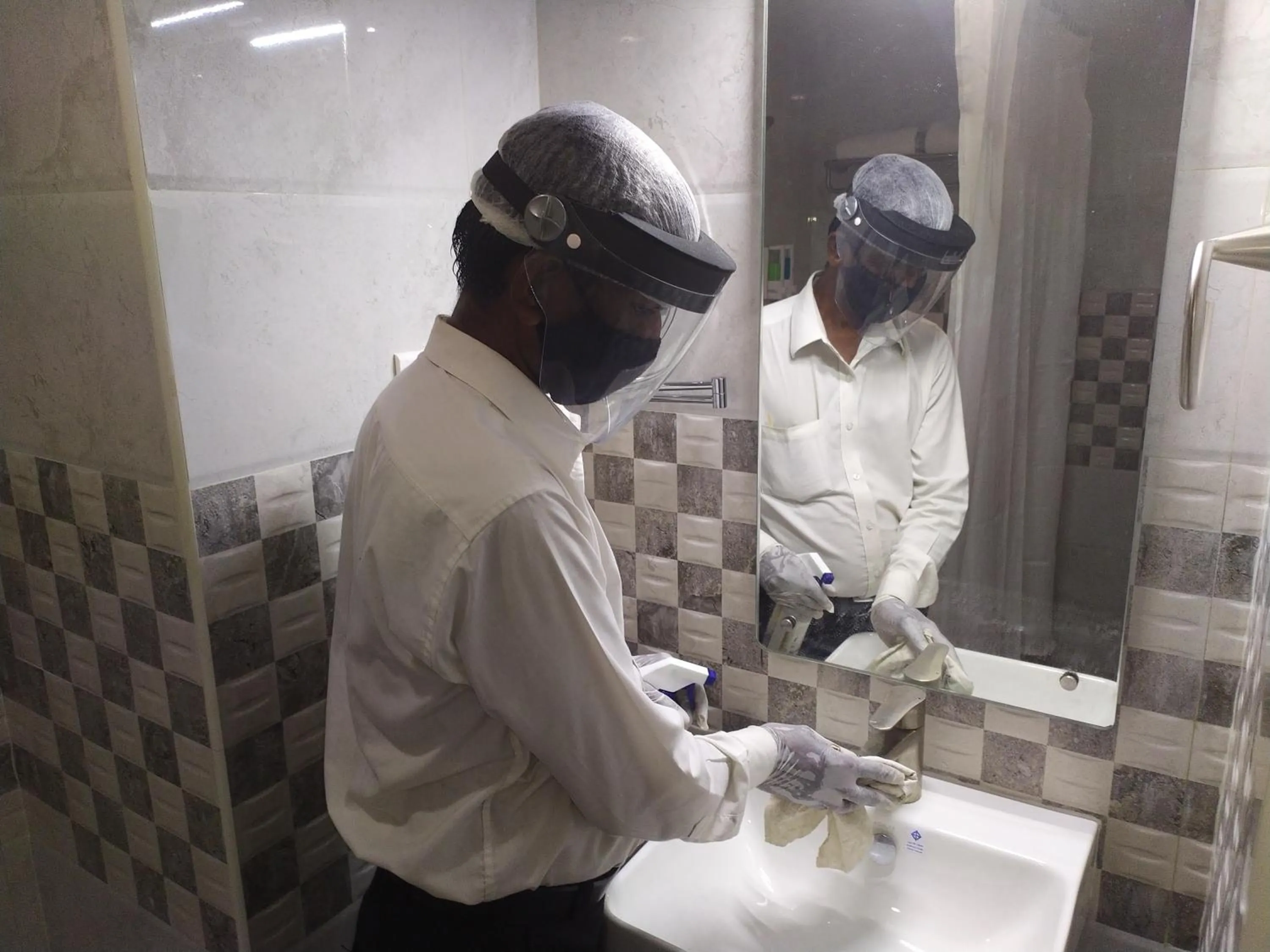 Staff in Hotel Shelter