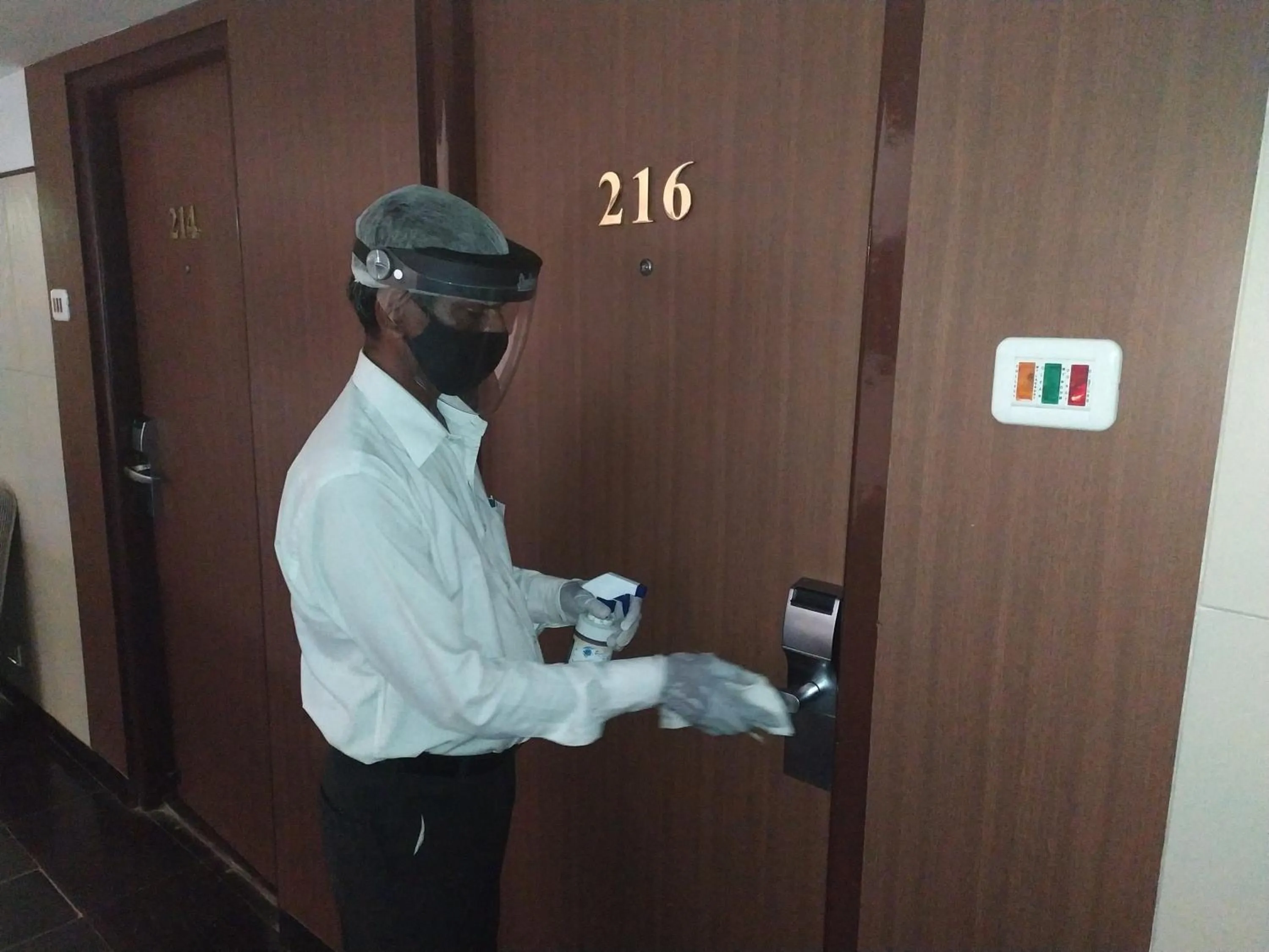 Staff in Hotel Shelter