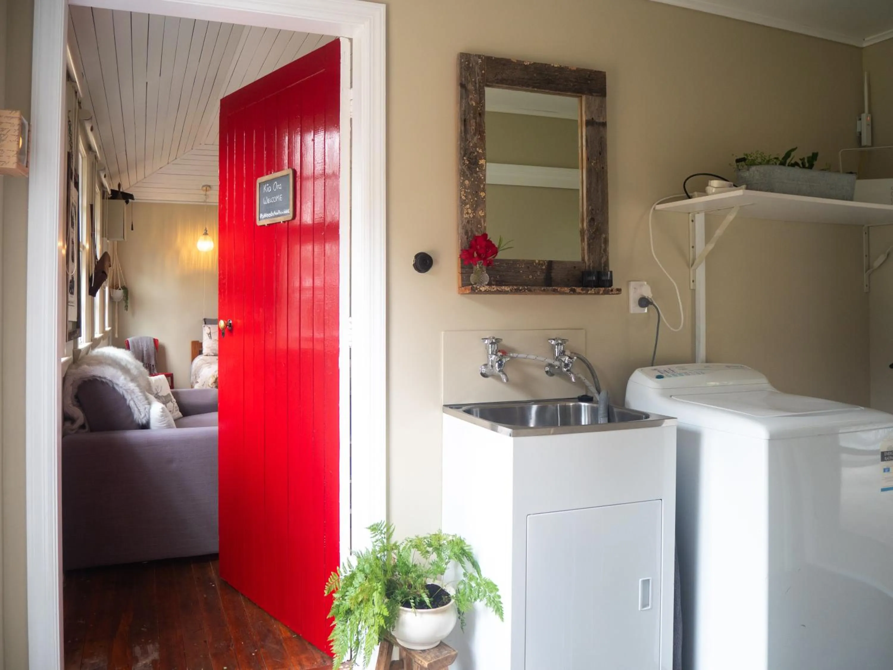 laundry in Little Red School House