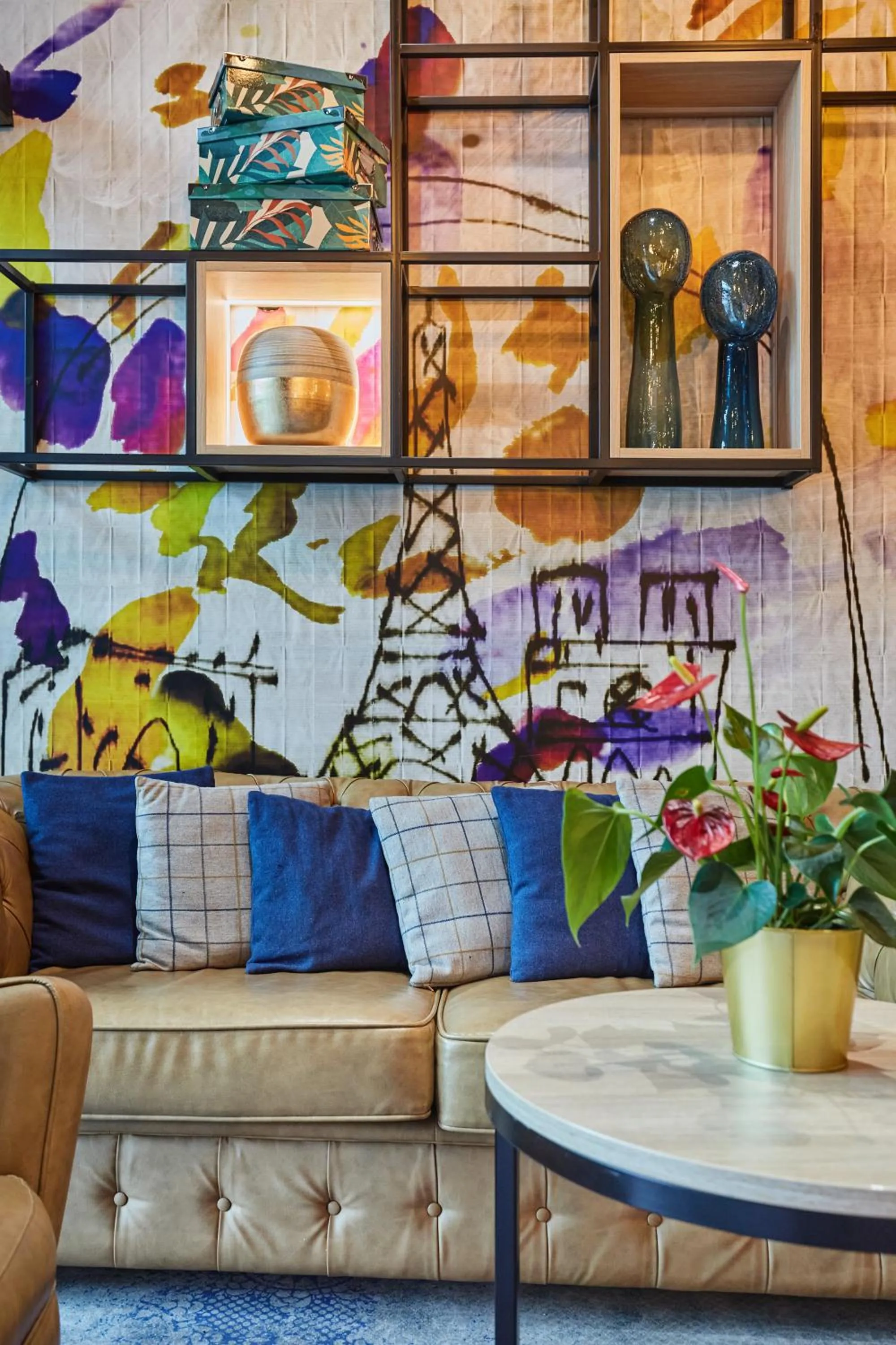 Seating area in Appart Hotel Odalys City Paris XVII