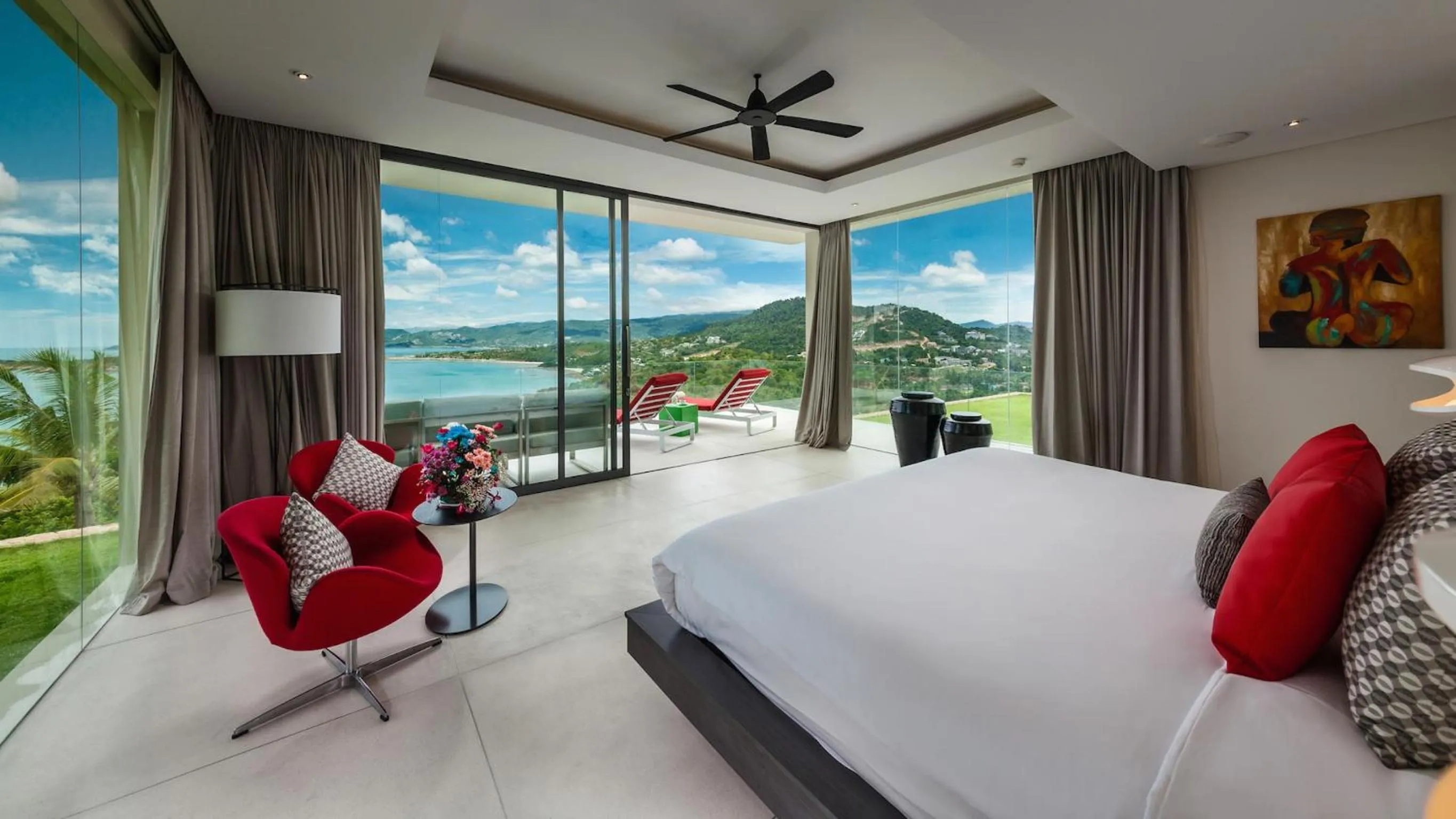 Bedroom, Bed in Villa Anavaya