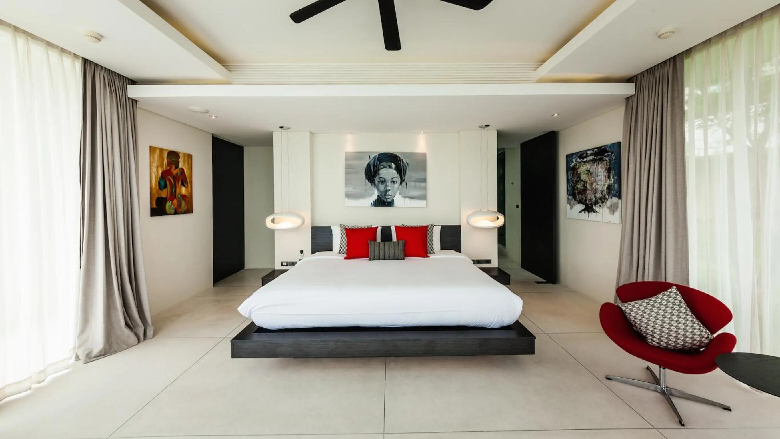 Bedroom, Bed in Villa Anavaya