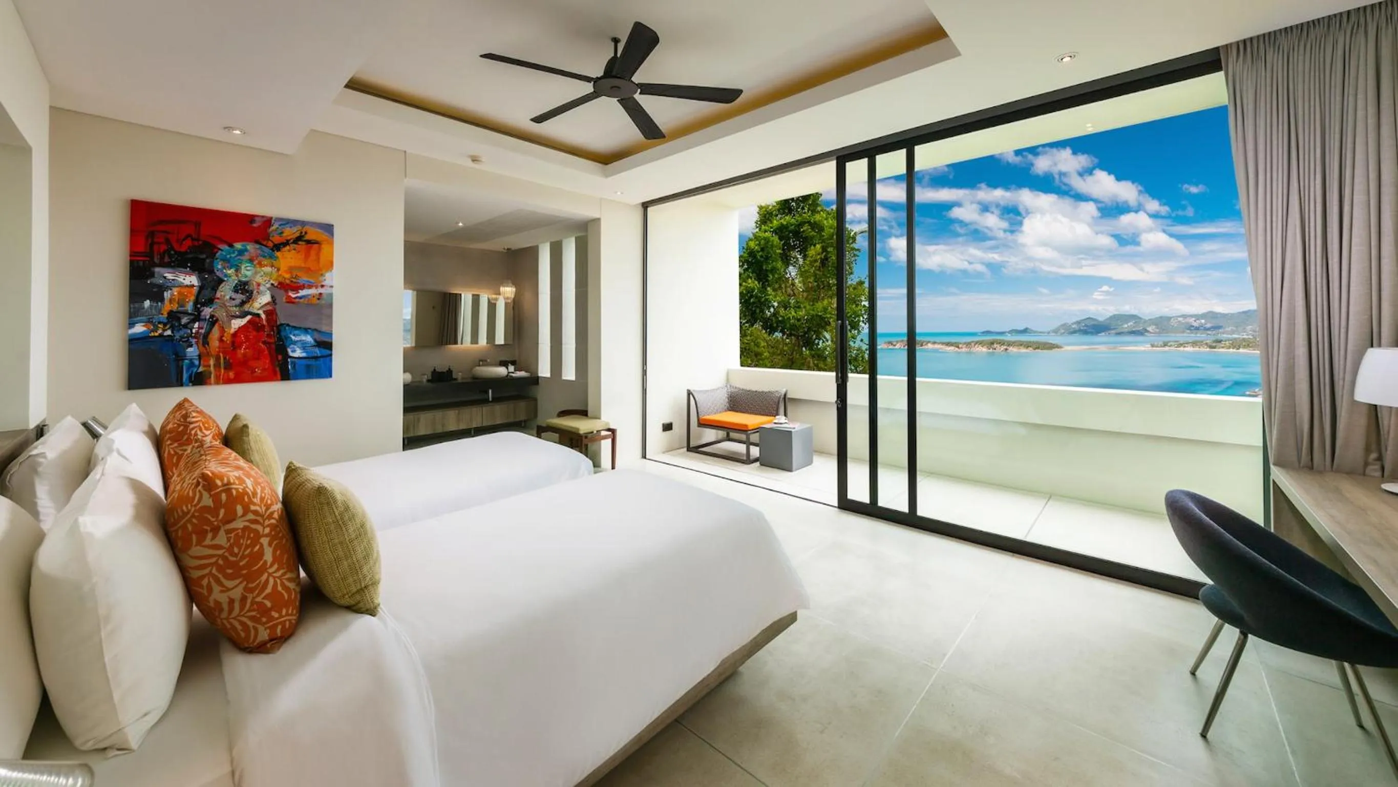 Bedroom, Bed in Villa Anavaya