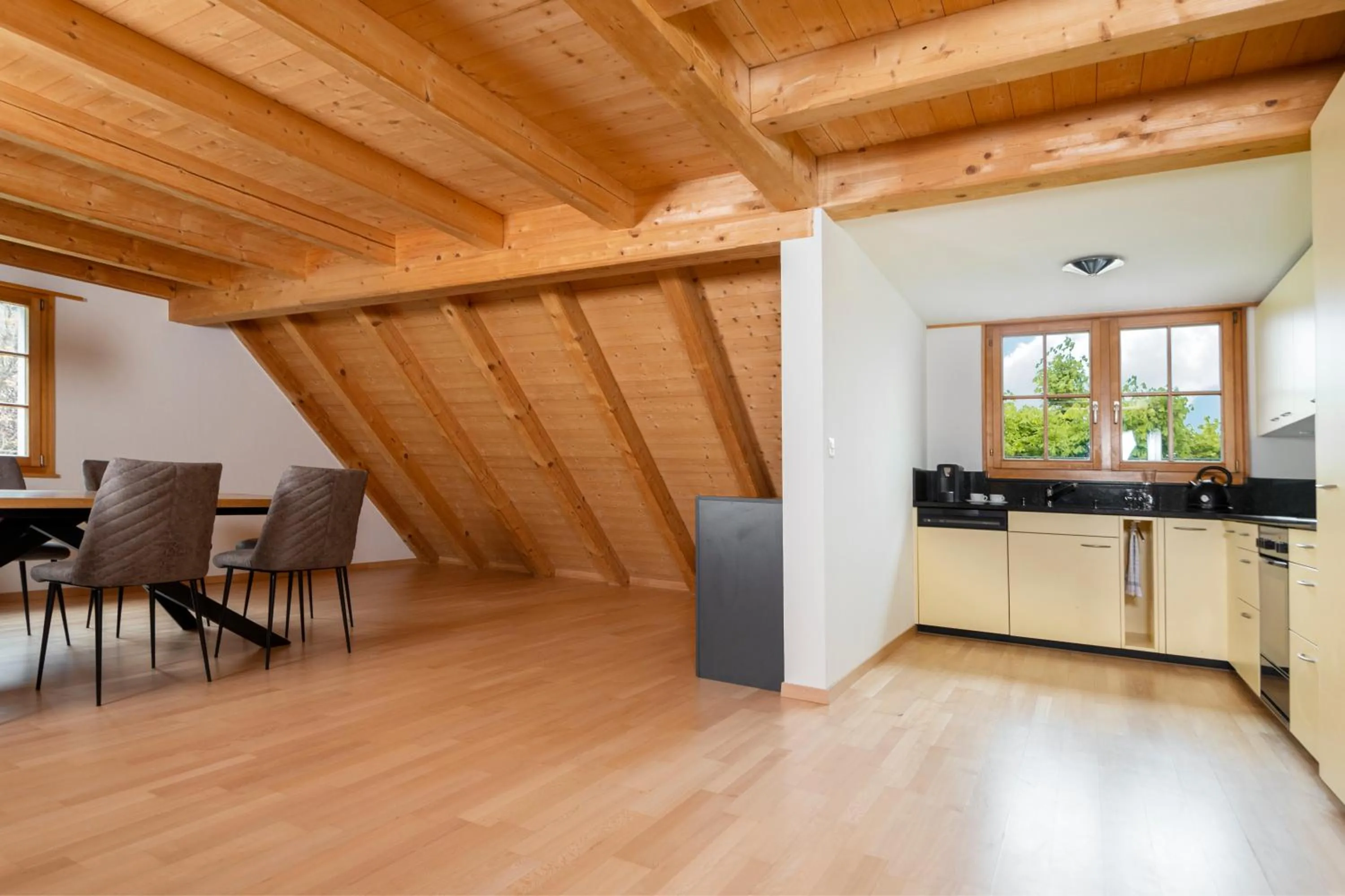 Kitchen or kitchenette in Gasthof Krone Blatten