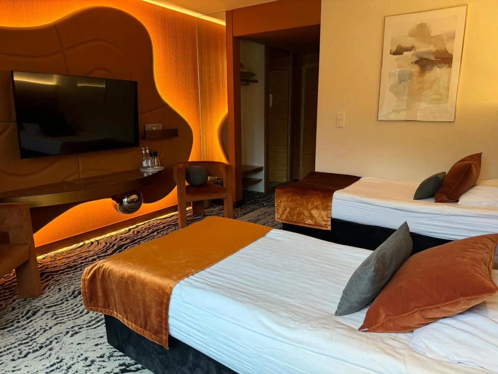 Bed in Bazuny Hotel&Spa
