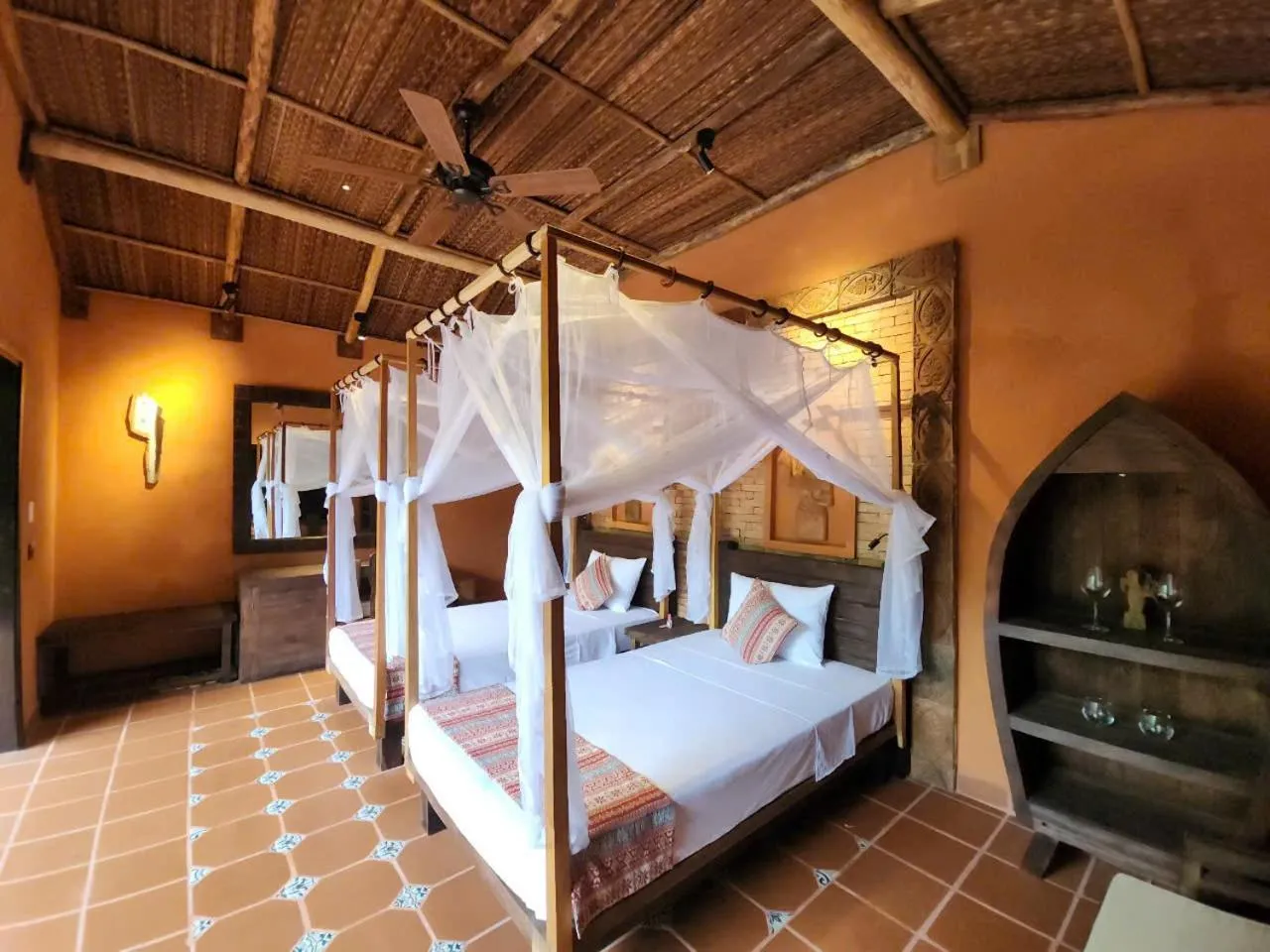 Bed in Whale Island Resort