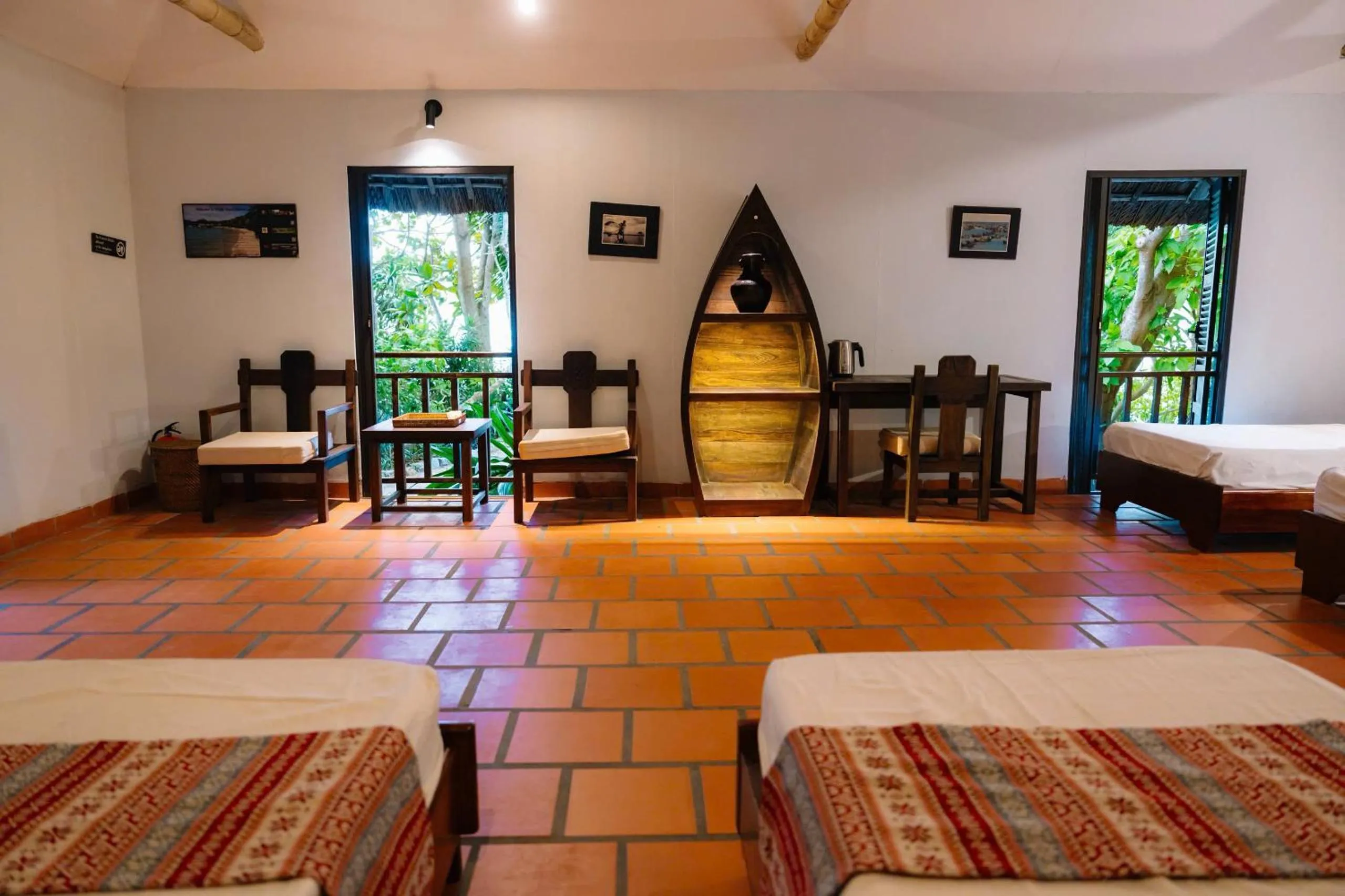 Bed in Whale Island Resort