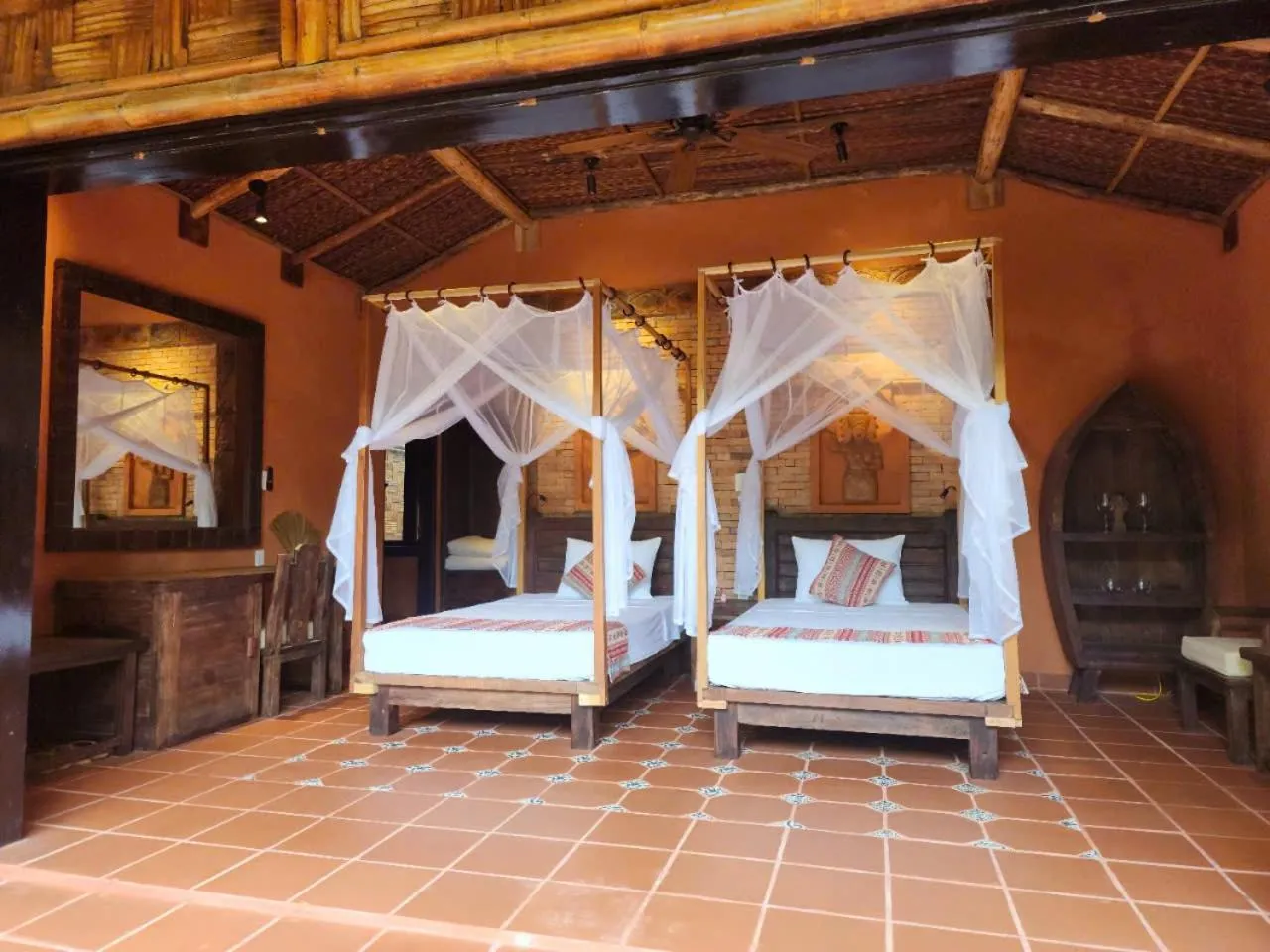 Bed in Whale Island Resort