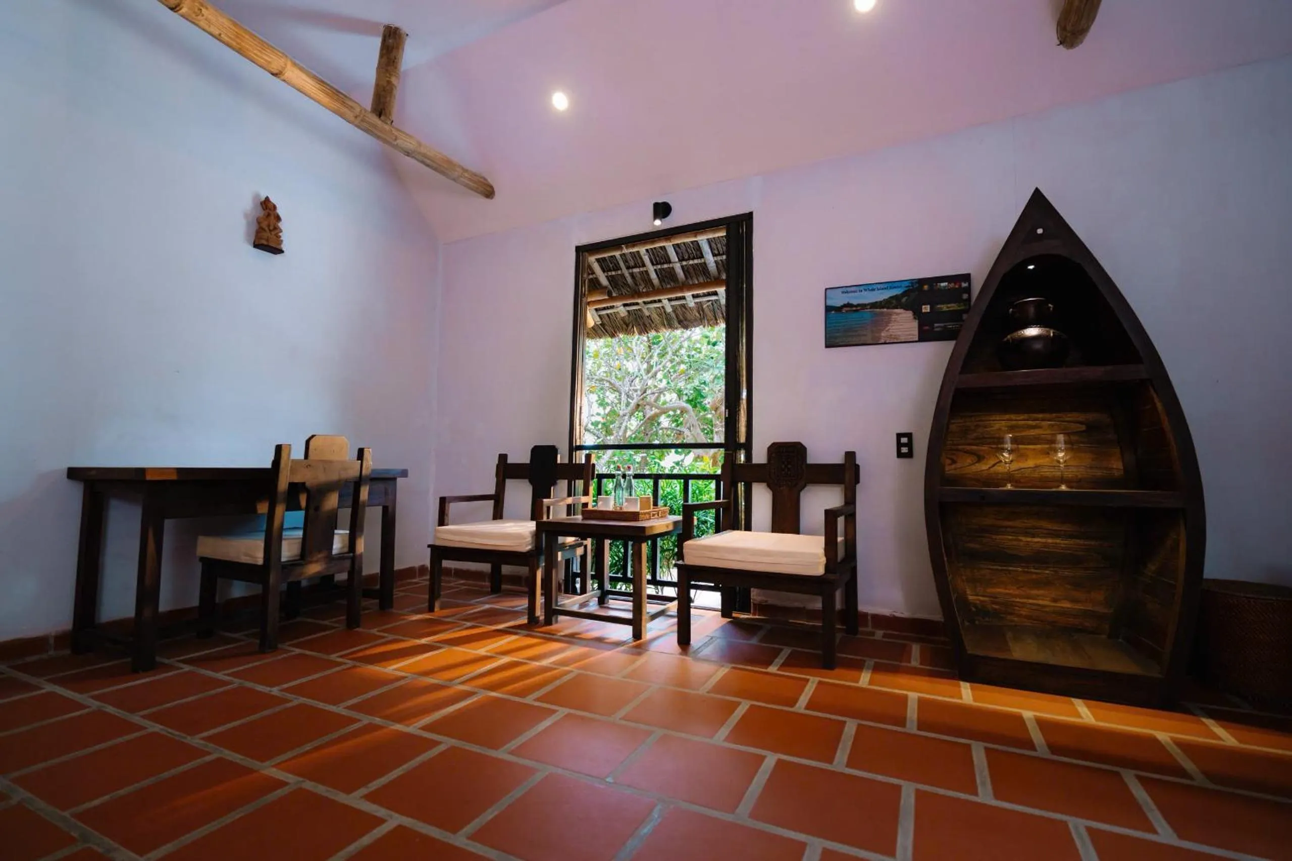 Seating area in Whale Island Resort