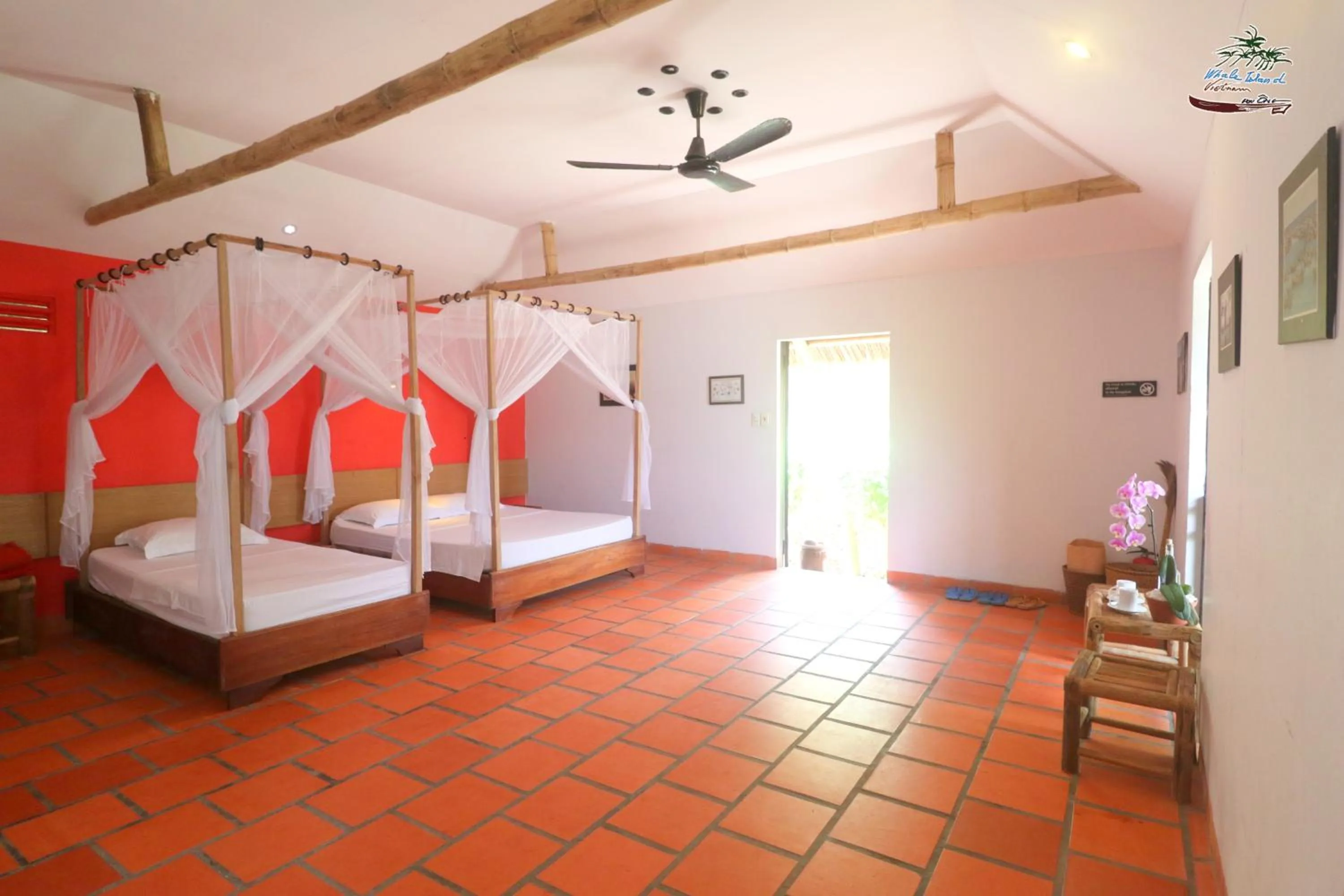 Bed in Whale Island Resort