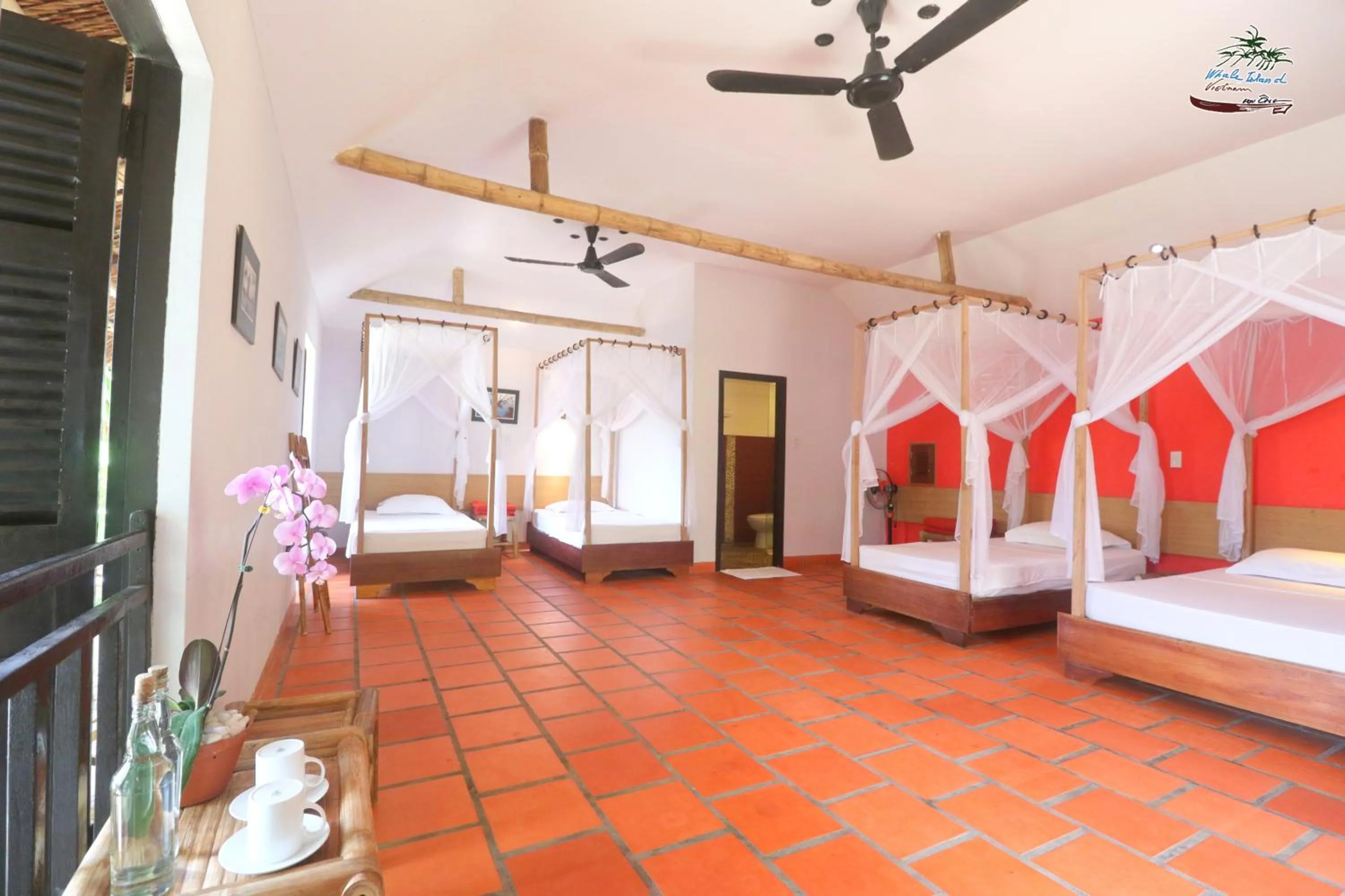 Bed in Whale Island Resort