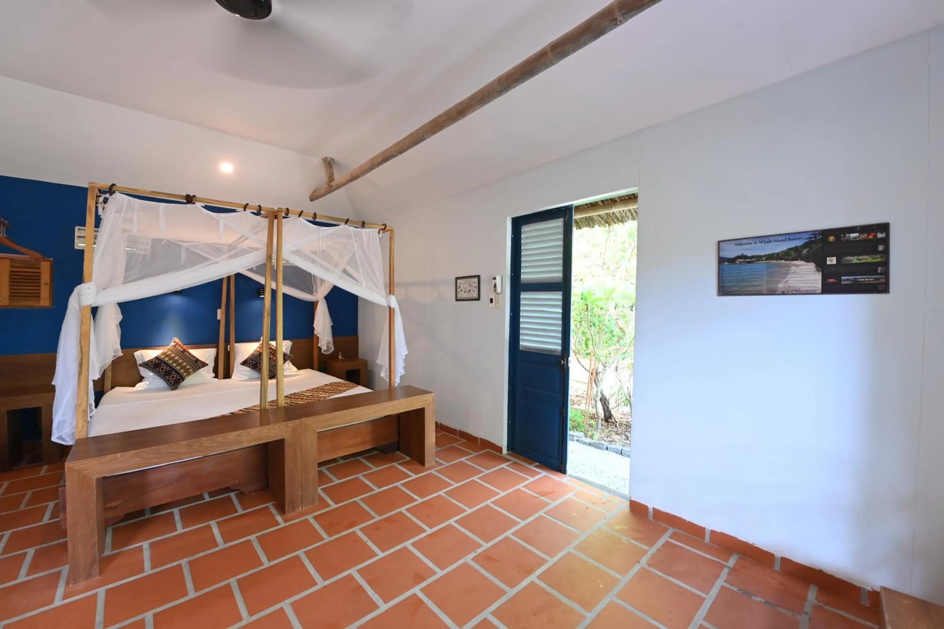 Bed in Whale Island Resort