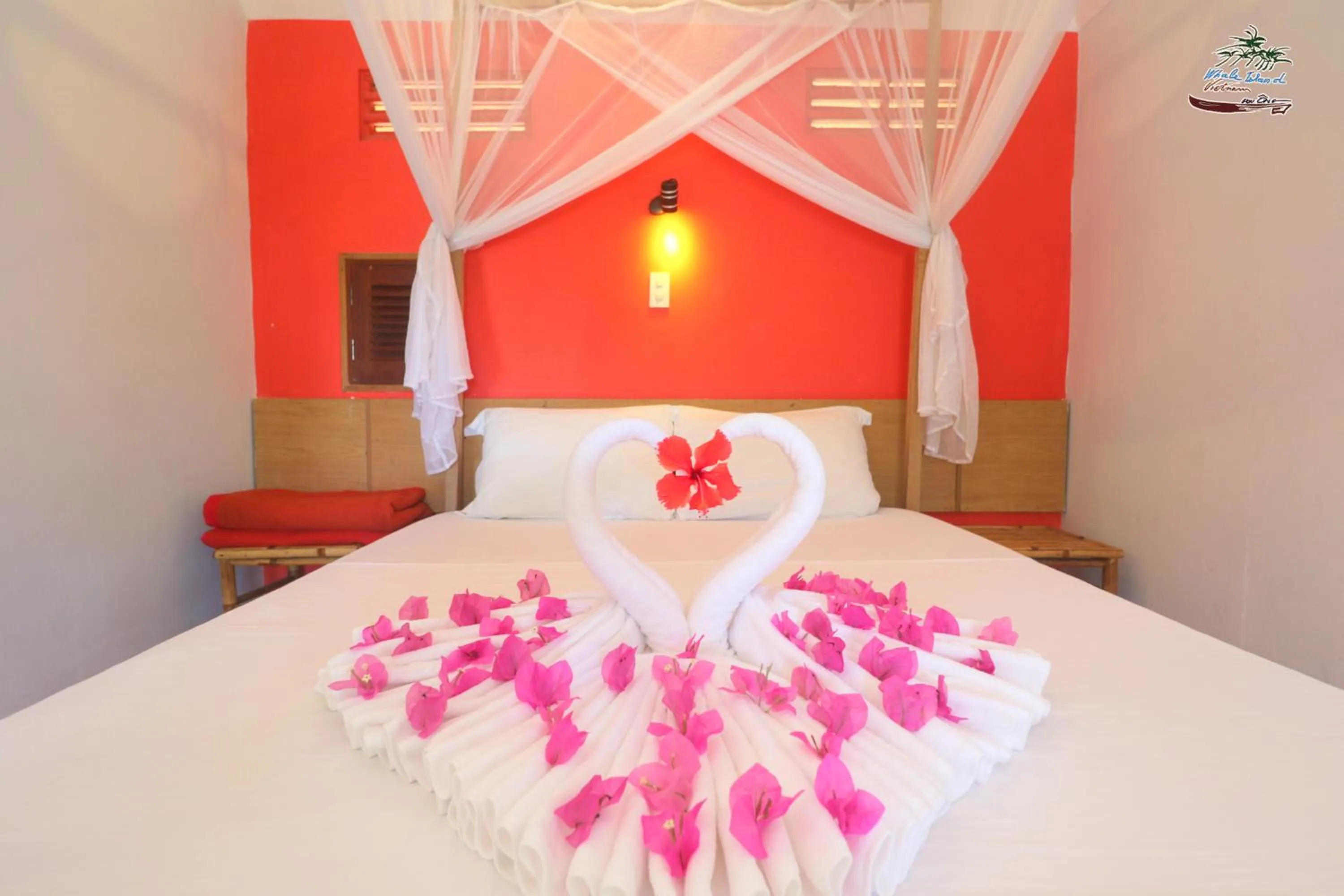 Bed in Whale Island Resort