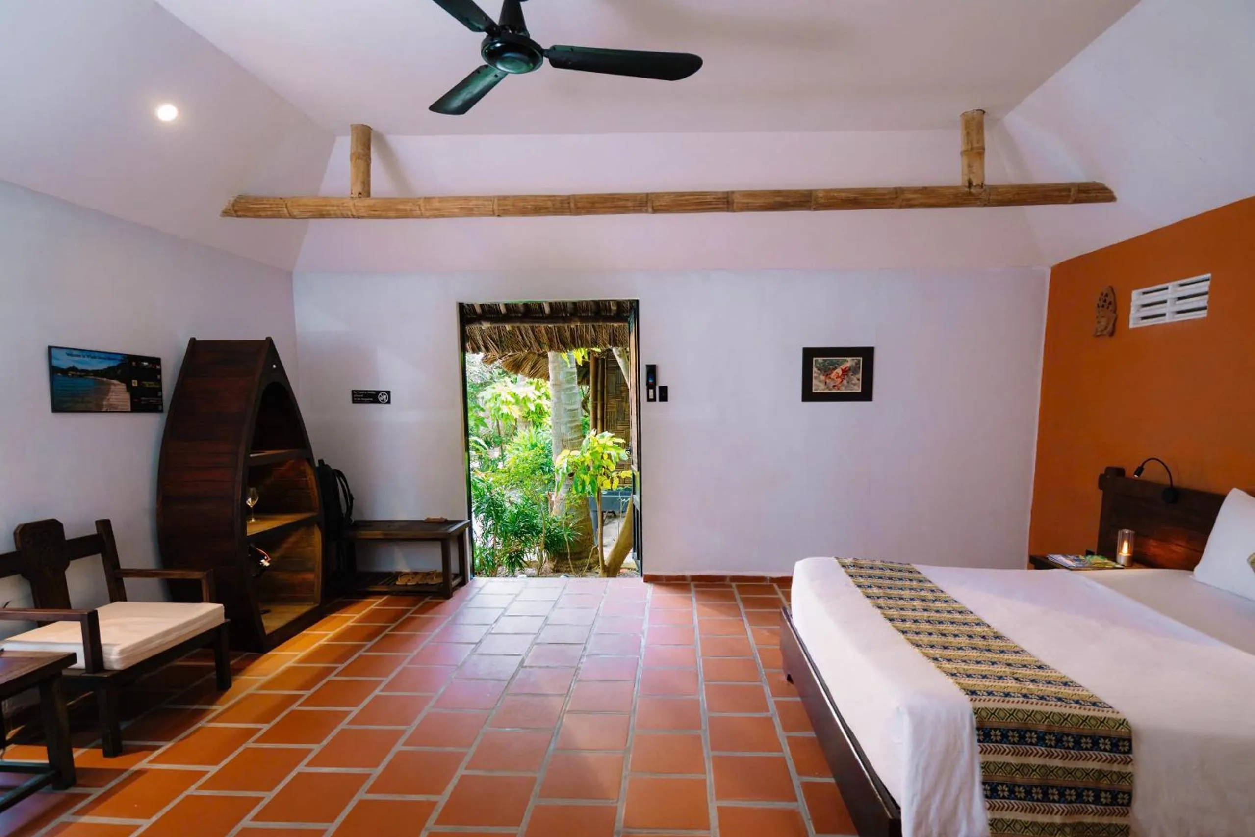 Bed in Whale Island Resort