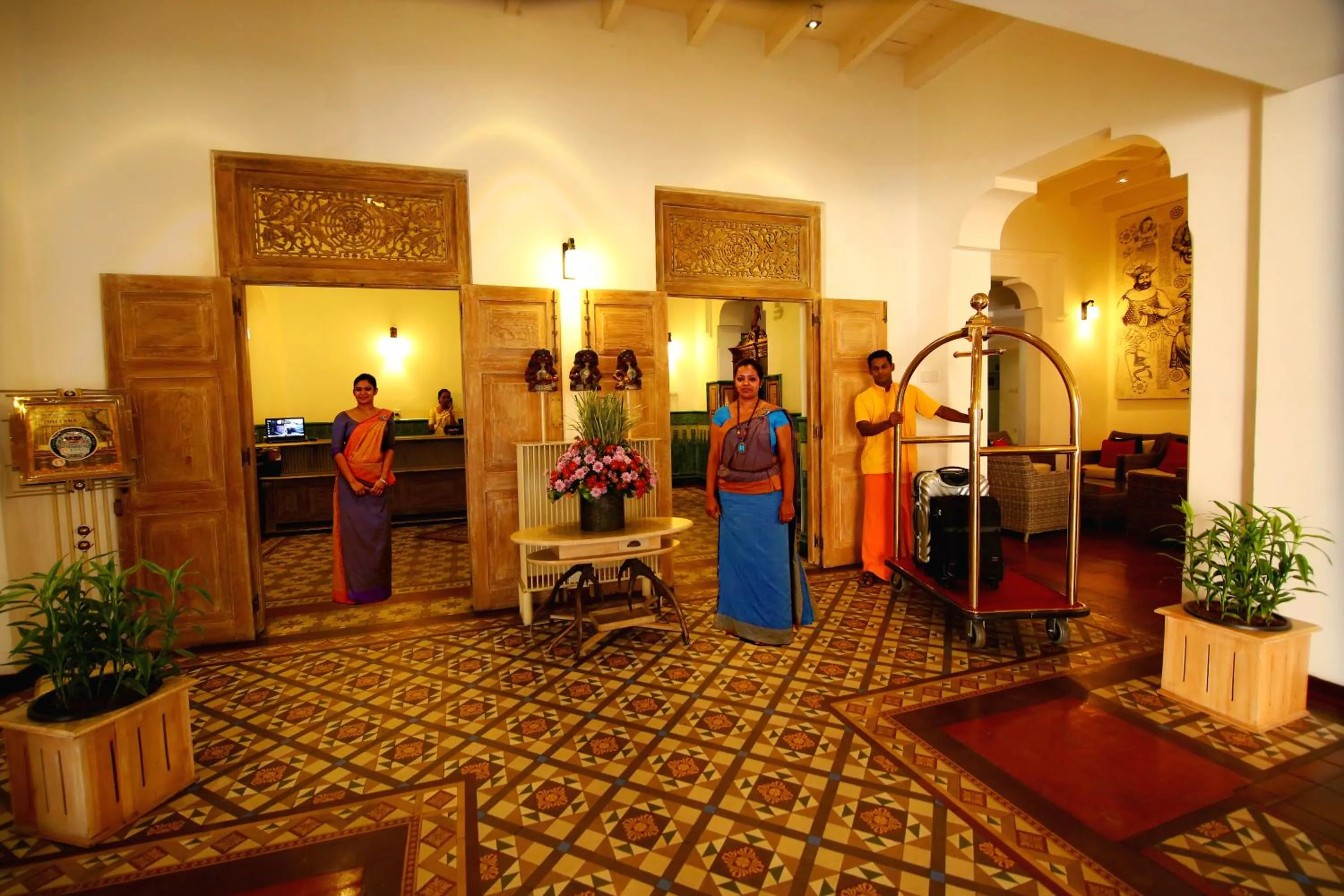 Lobby or reception in Thilanka Hotel