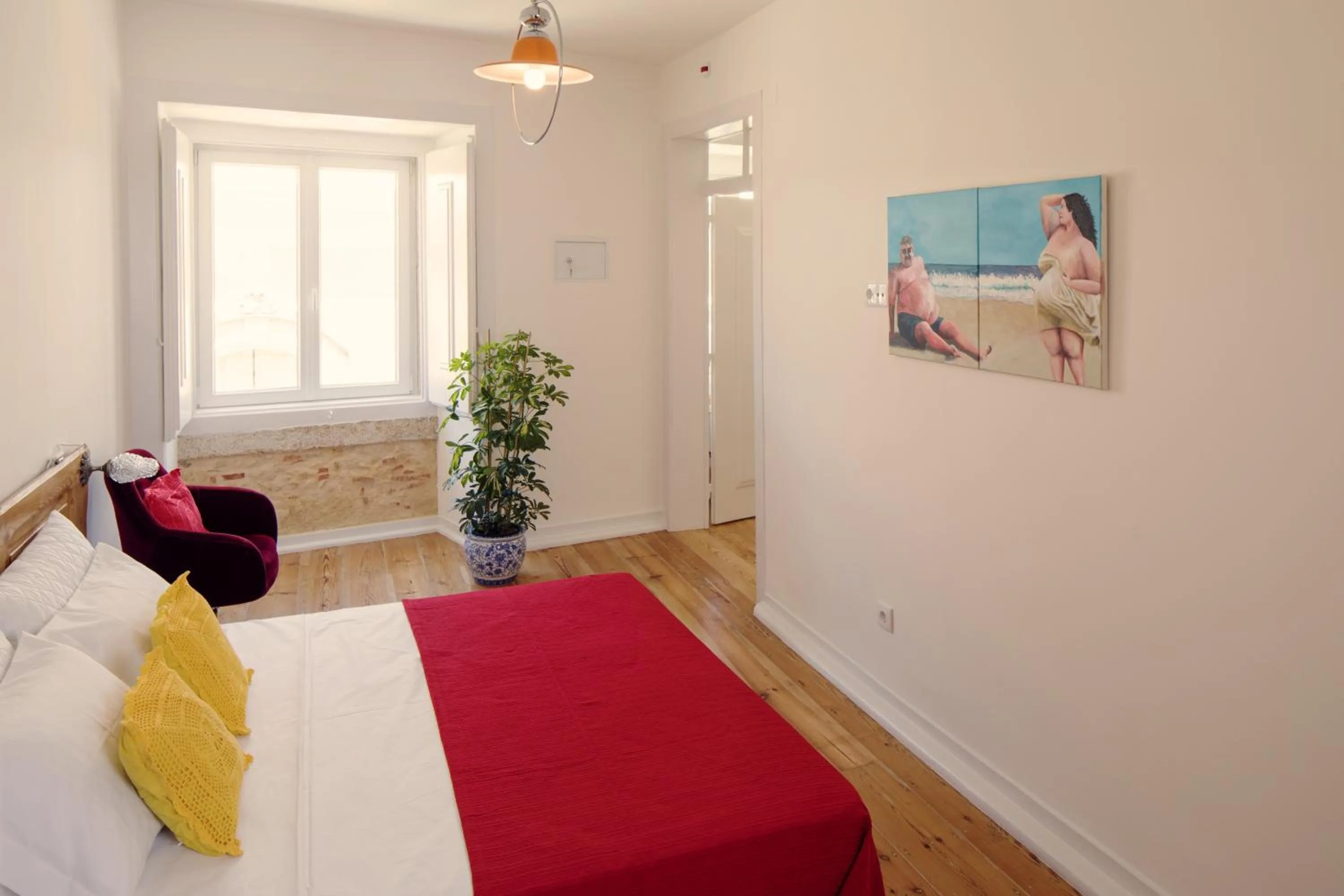 Bedroom, Bed in Lisbon Calling Rooms & Studio