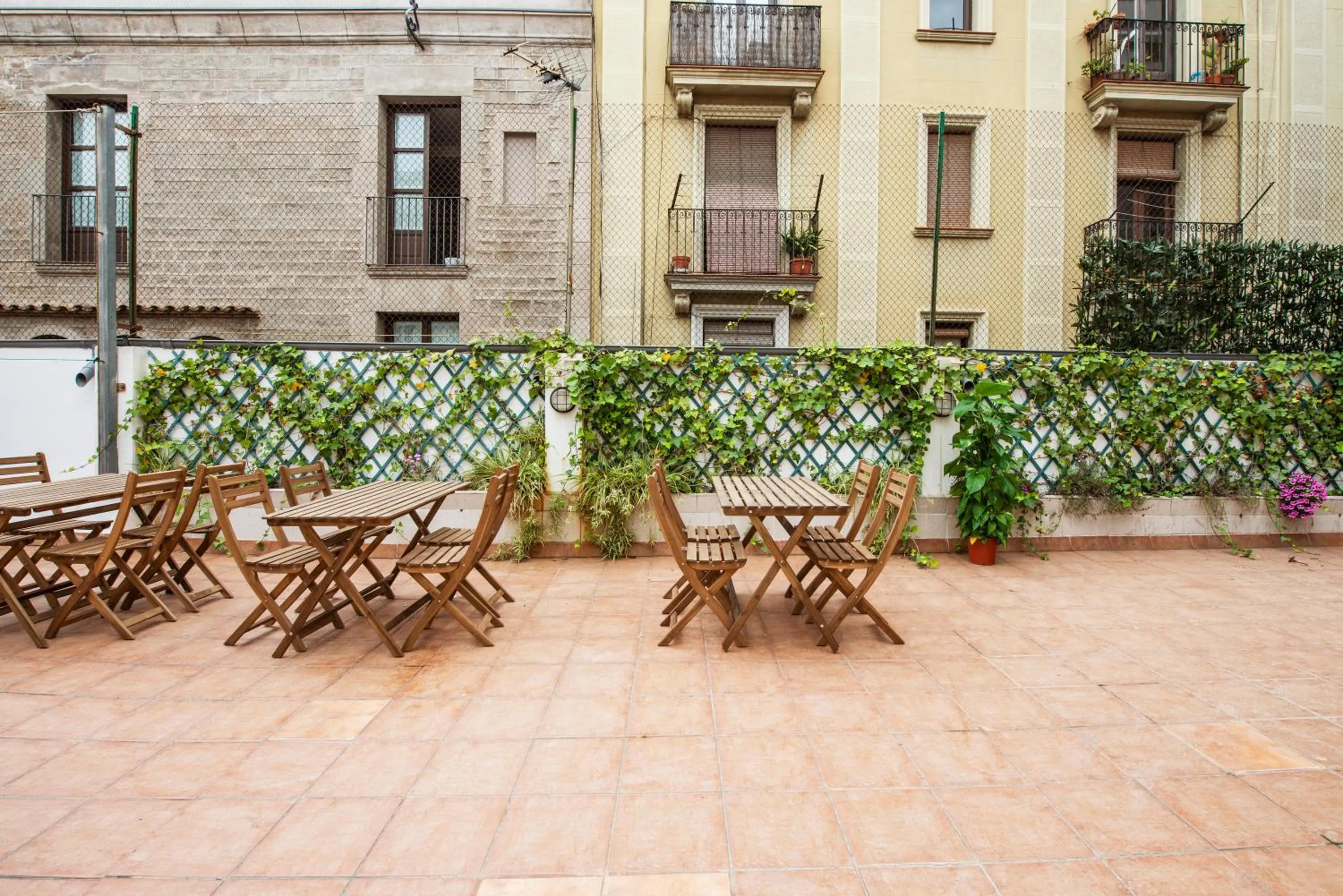 Balcony/Terrace in Safestay Barcelona Gothic