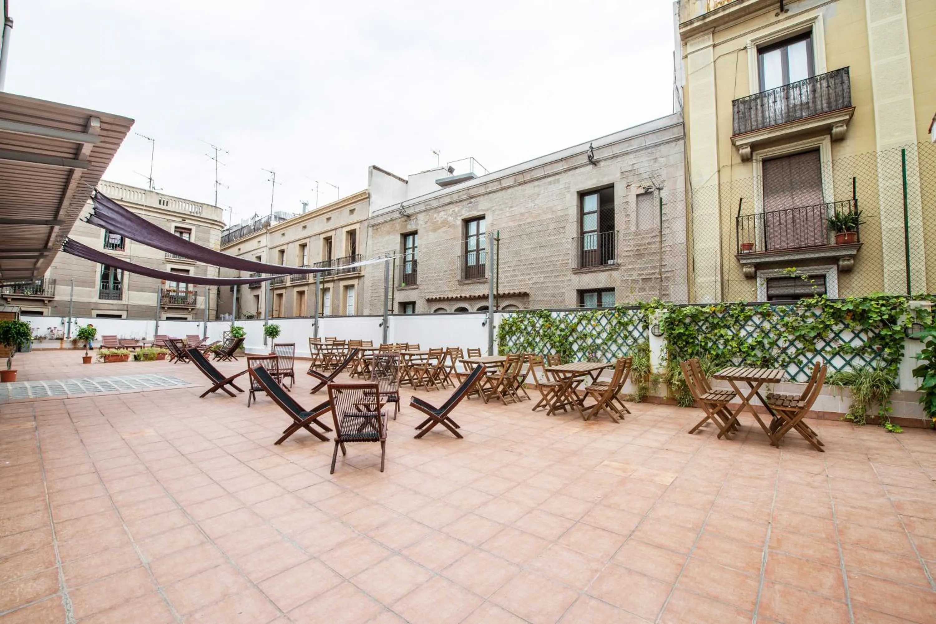 Balcony/Terrace in Safestay Barcelona Gothic