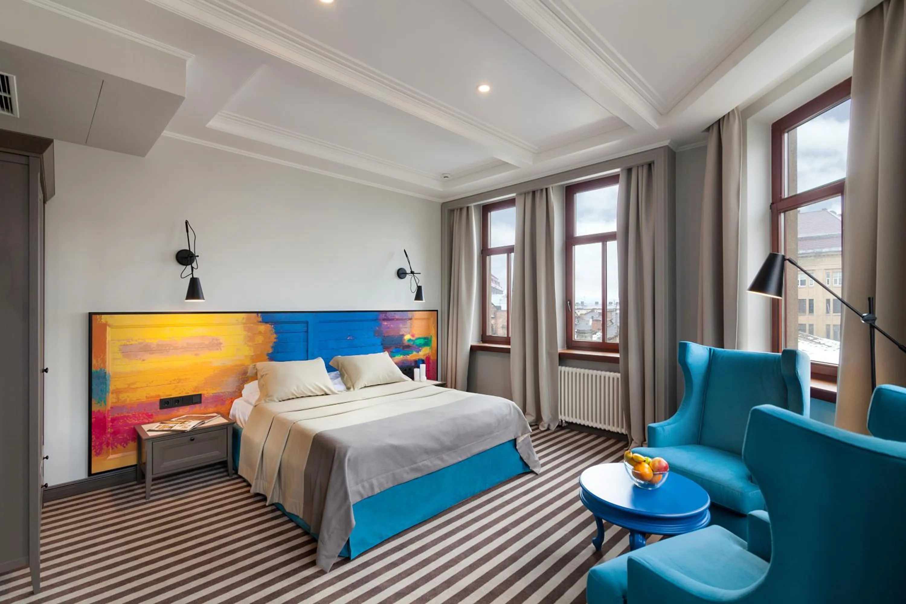 Bedroom, Bed in PANORAMA Lviv Hotel